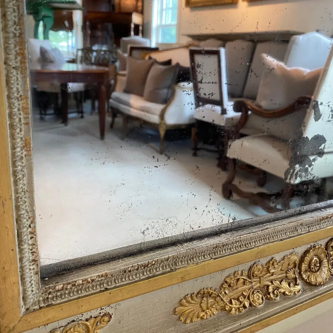 French Early 19th Century Louis Xvi Period Trumeau Mirror - 9