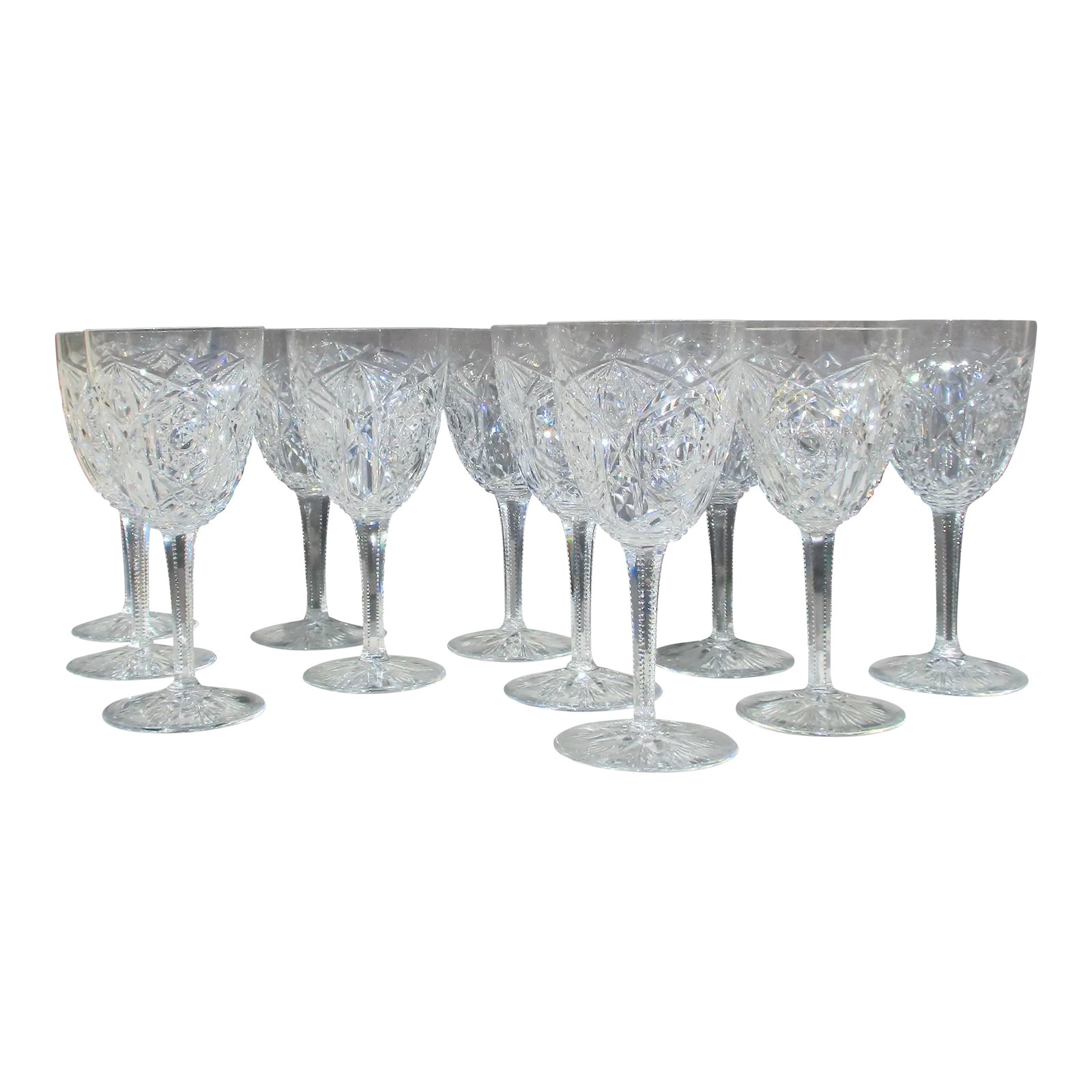 Baccarat Lagny Clear Crystal Water Glass -A Set of 11 (1 of 7)