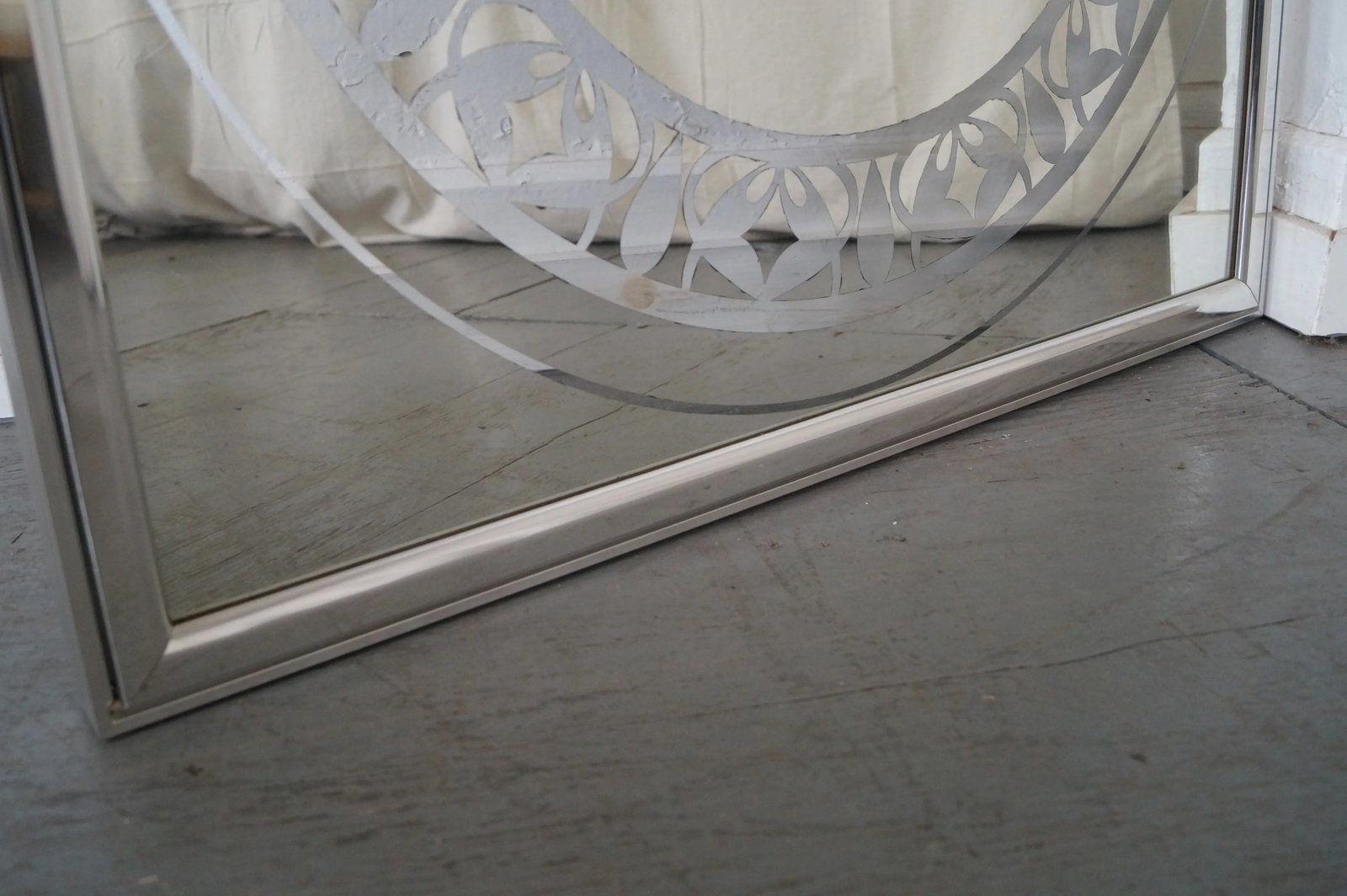 Vanguard Mid-Century Square Chrome Wall Mirrors - A Pair - 10