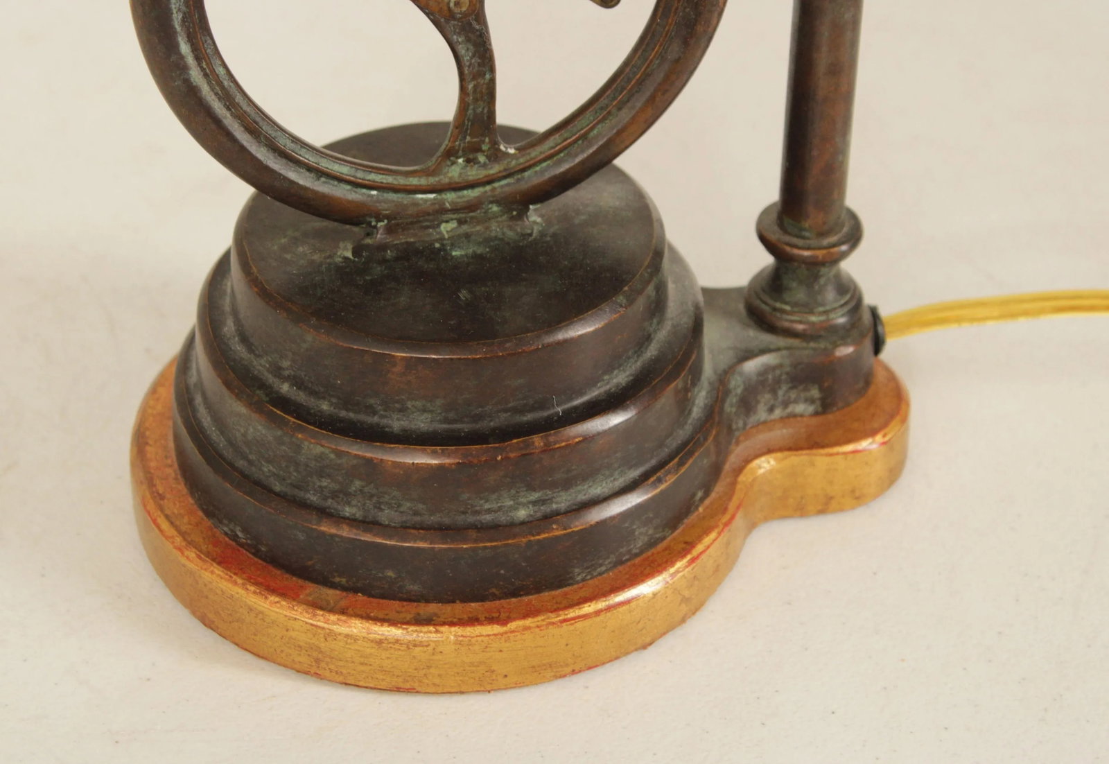Bronze Unicycle Clown Table Lamp - 11