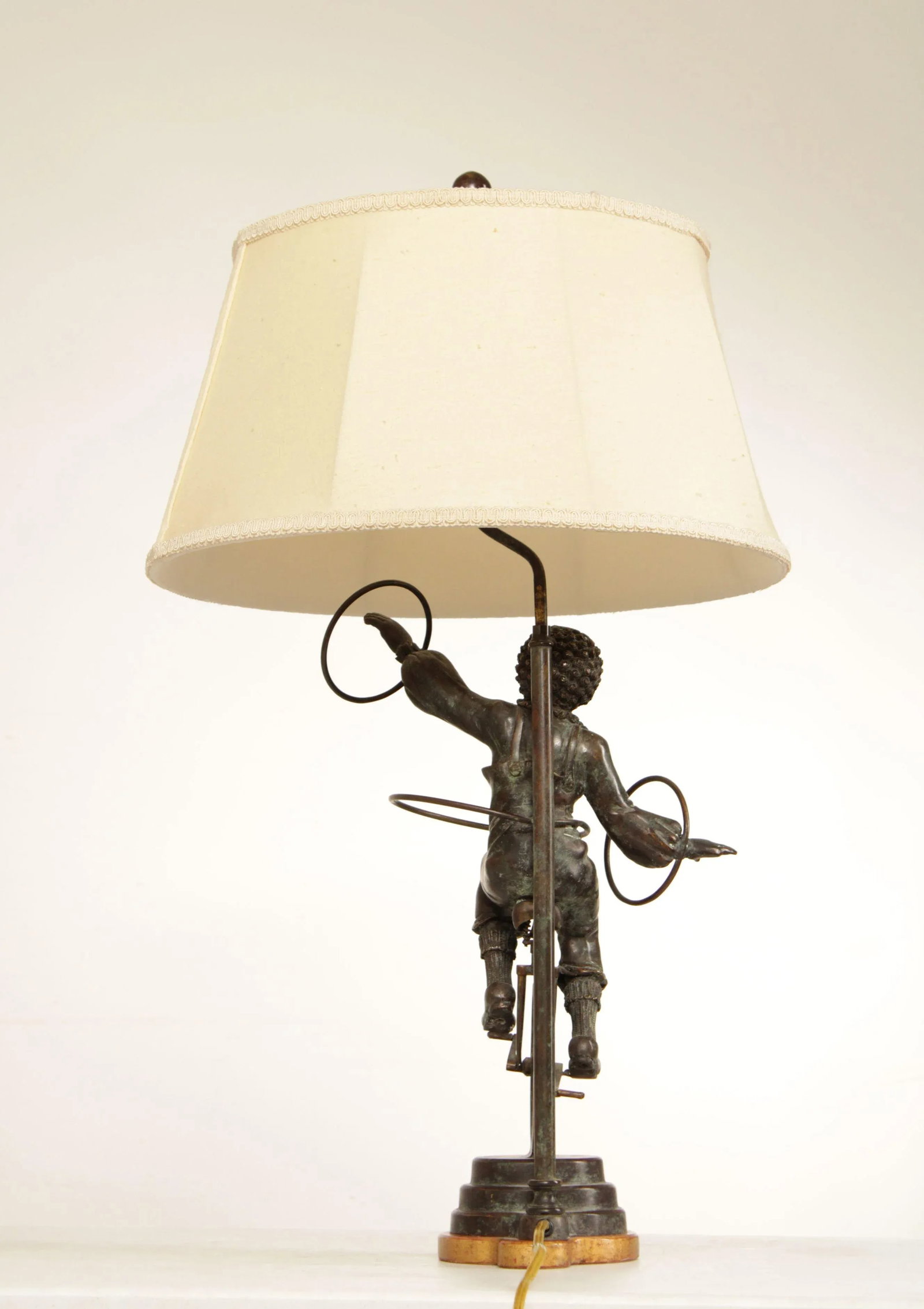 Bronze Unicycle Clown Table Lamp - 4