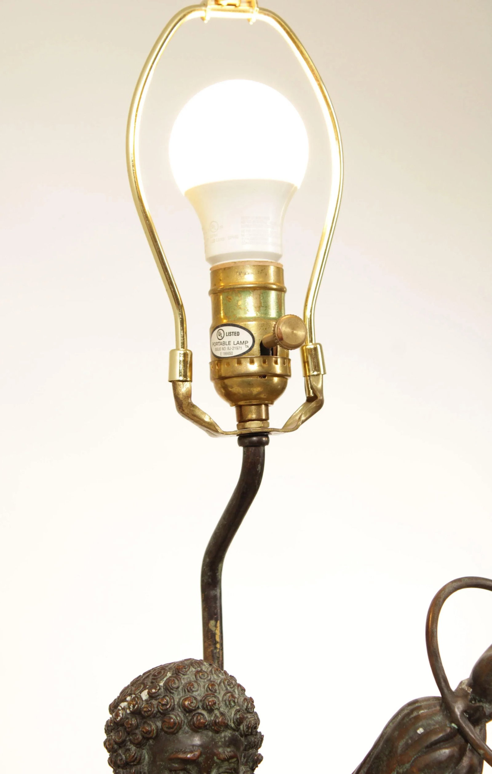 Bronze Unicycle Clown Table Lamp - 7