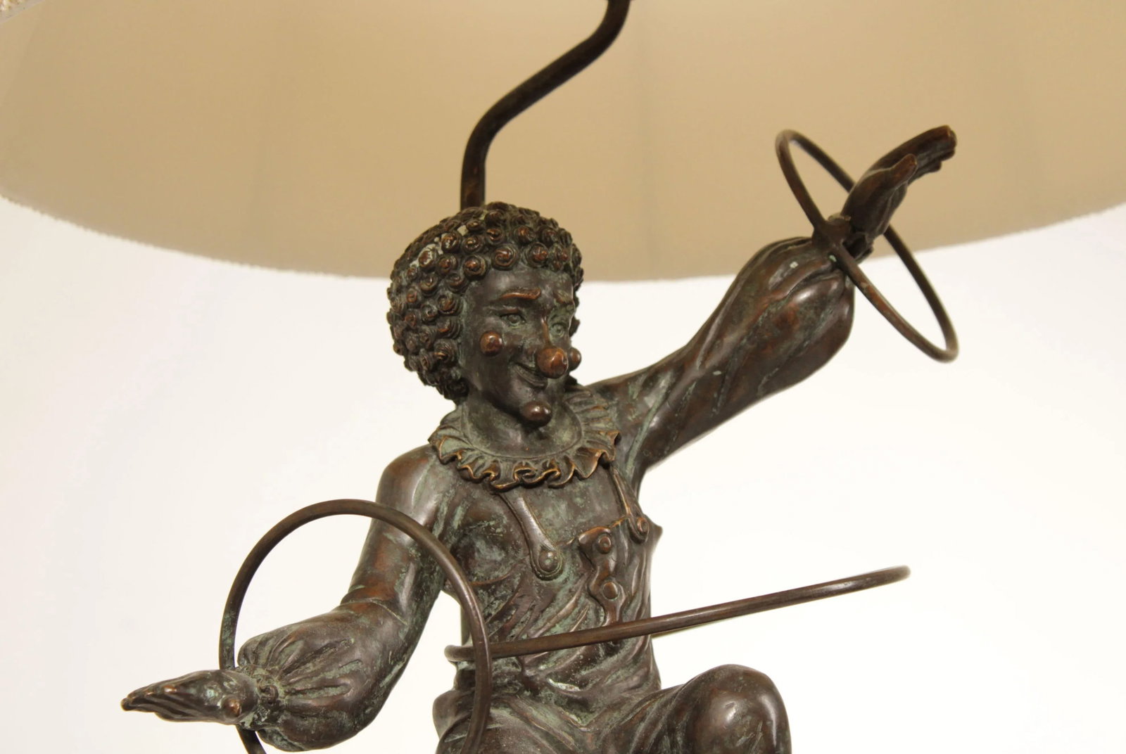 Bronze Unicycle Clown Table Lamp - 8