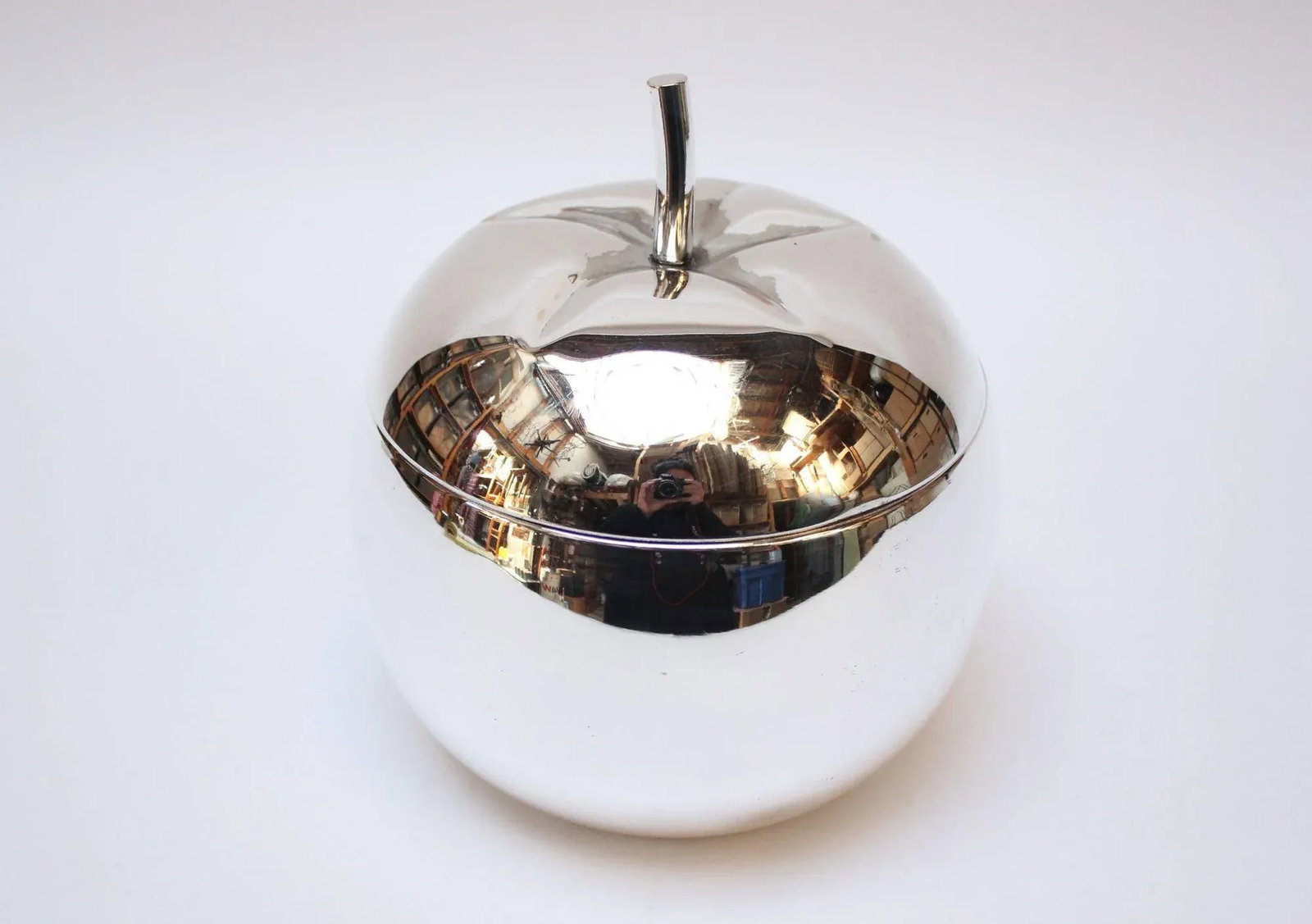 Vintage Italian Silver-Plated "Tomato" Insulated Ice Bucket - 13