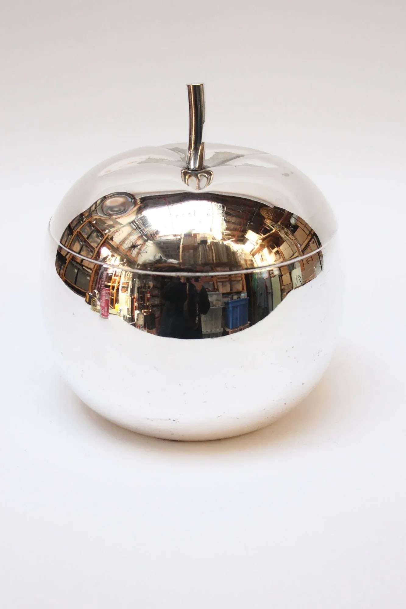 Vintage Italian Silver-Plated "Tomato" Insulated Ice Bucket - 3