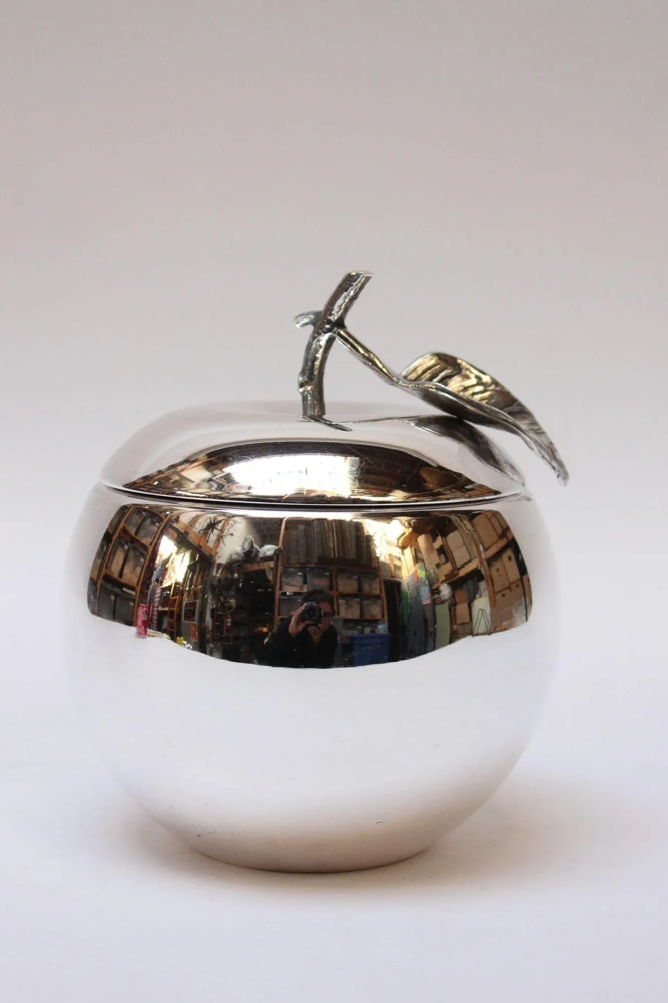 Mid-Century Italian Silver-Plated "Apple" Ice Bucket by Argenteria Teghini - 13