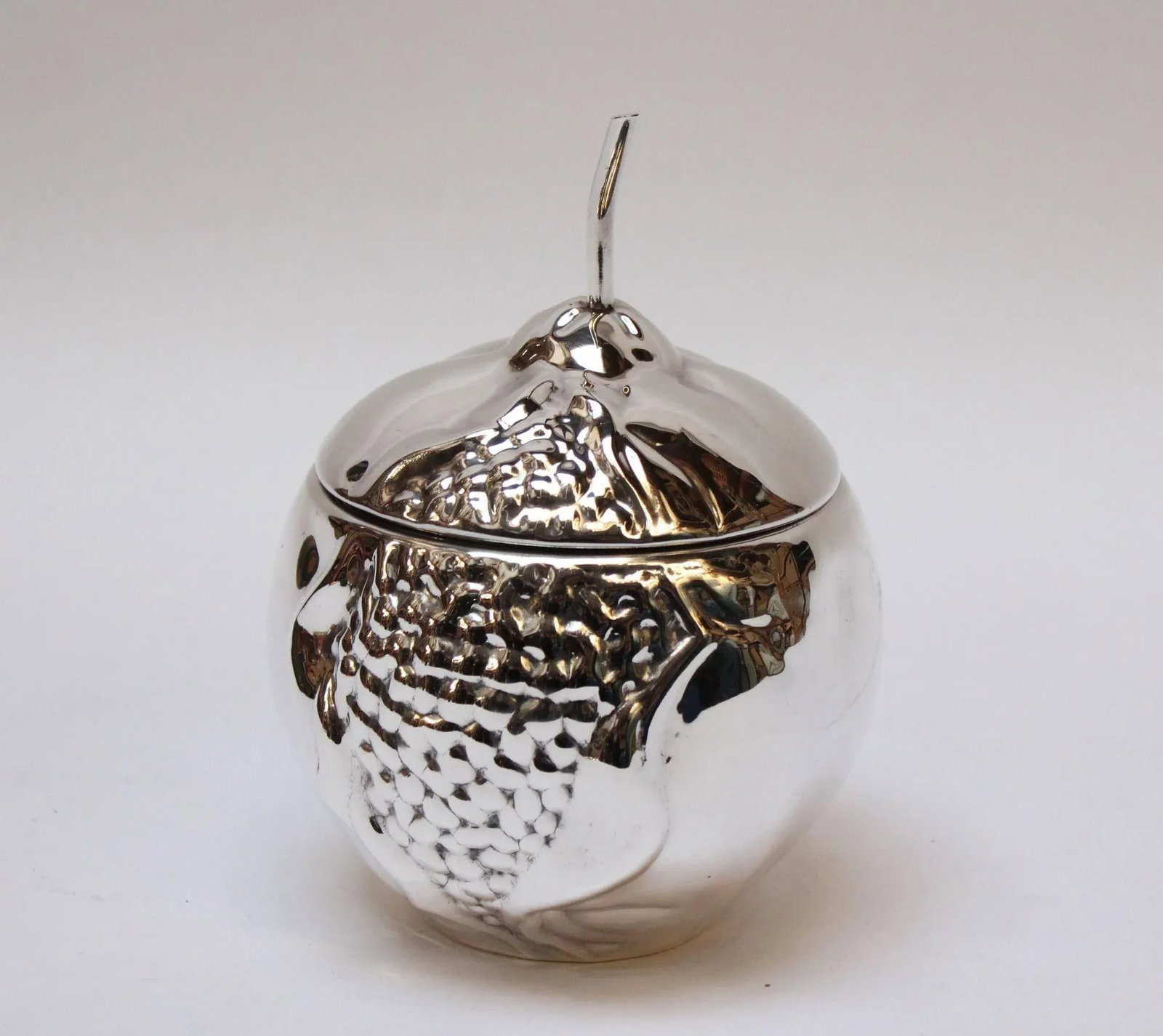 Italian Modernist Silver-Plated Insulated "Pomegranate" Ice Bucket by Teghini - 13