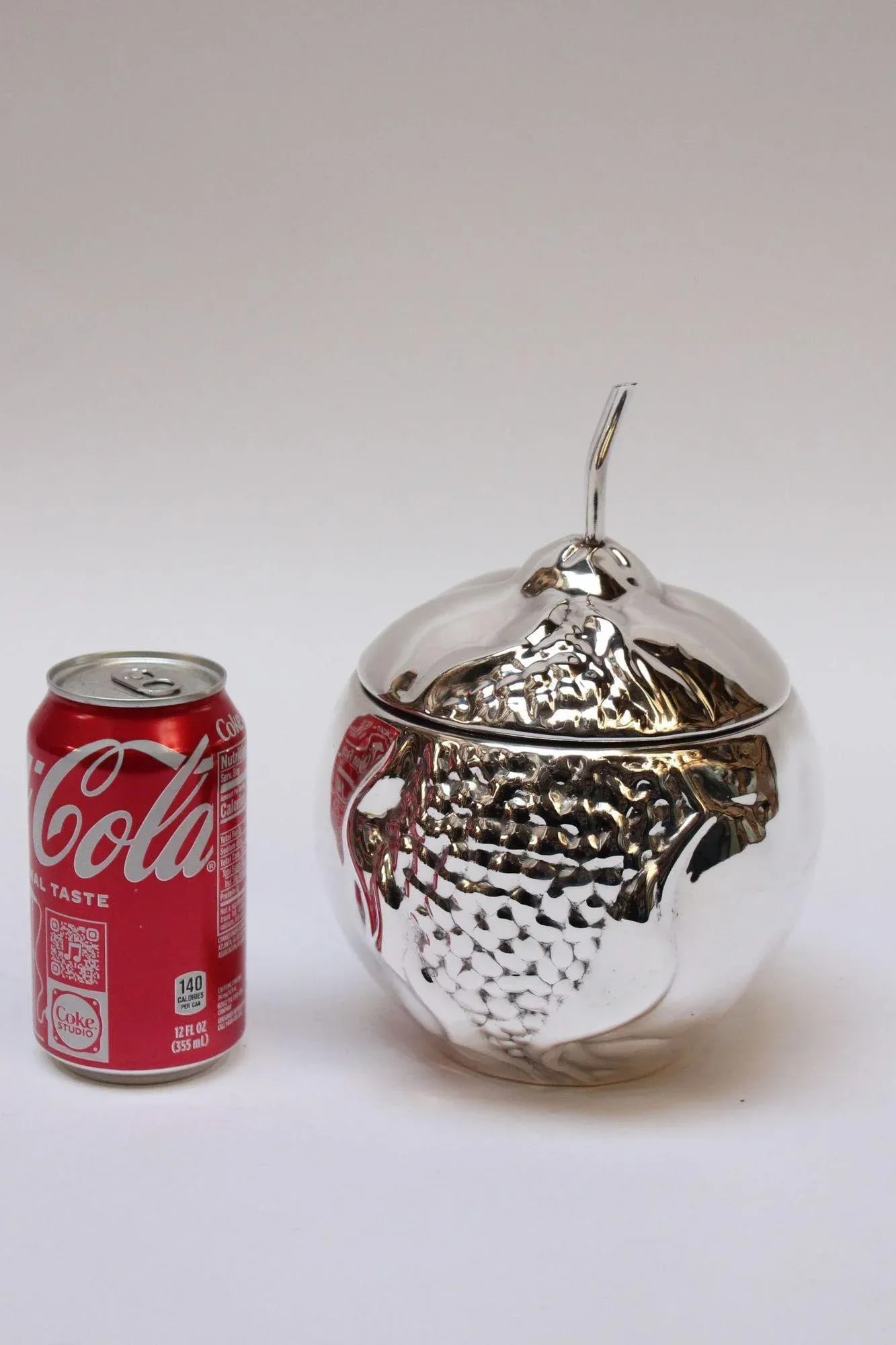 Italian Modernist Silver-Plated Insulated "Pomegranate" Ice Bucket by Teghini - 6