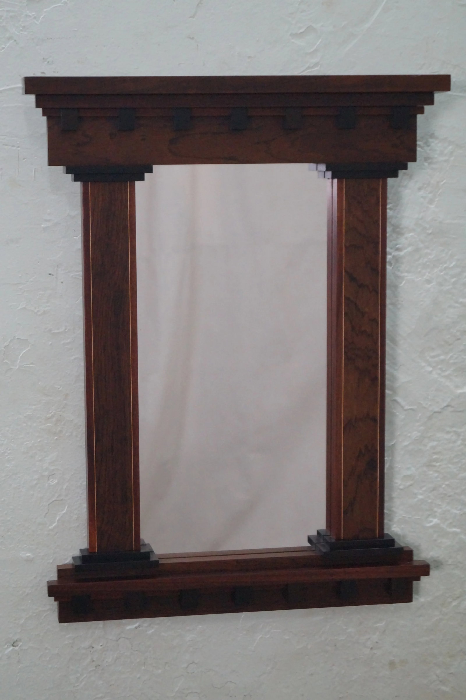 Mixed Wood Hanging Wall Mirror by Artscape - 10