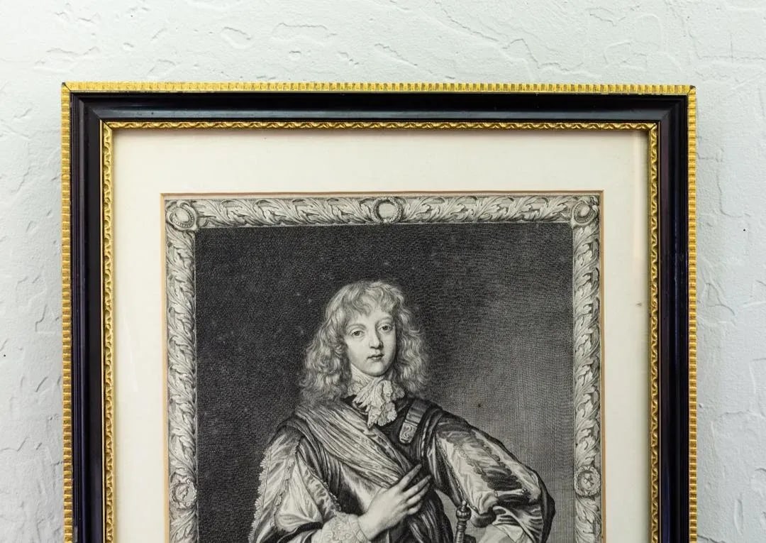 17th Century Pierre Lombart Framed Countesses Portrait Engravings Set of 4 - 8