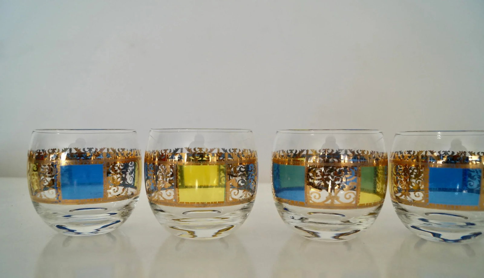 1950's Mid-Century Modern Brass Barware Caddy Set - 11