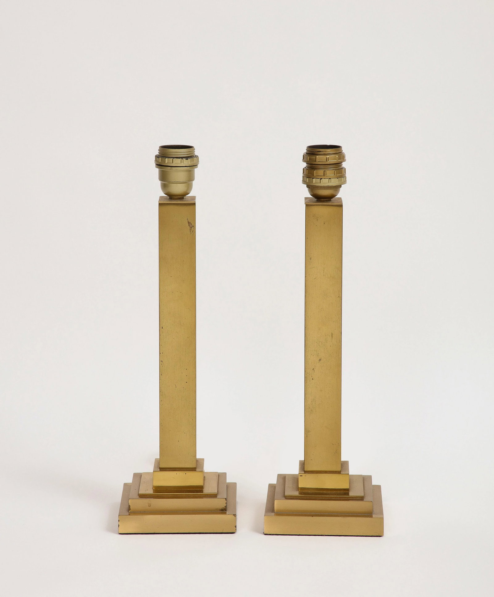 Pair of Belgian Brass Table Lamps - 2