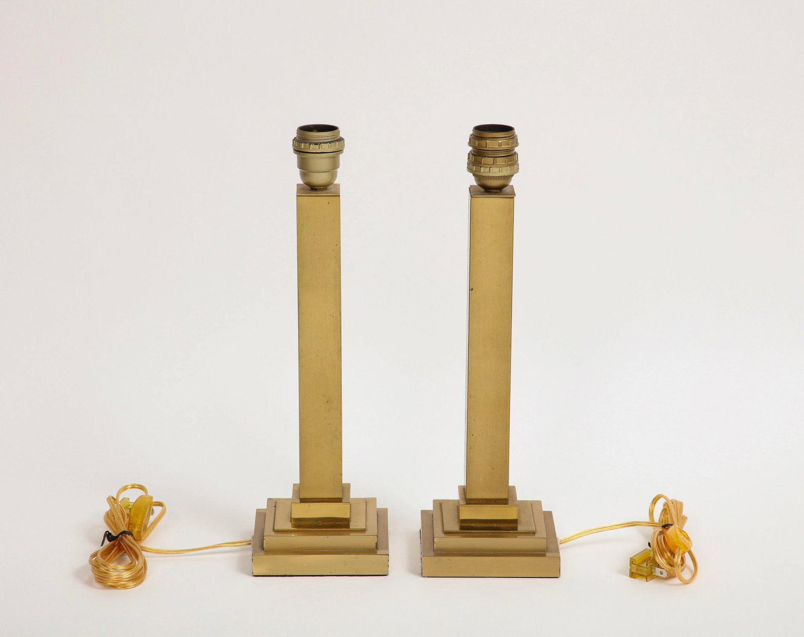 Pair of Belgian Brass Table Lamps - 3