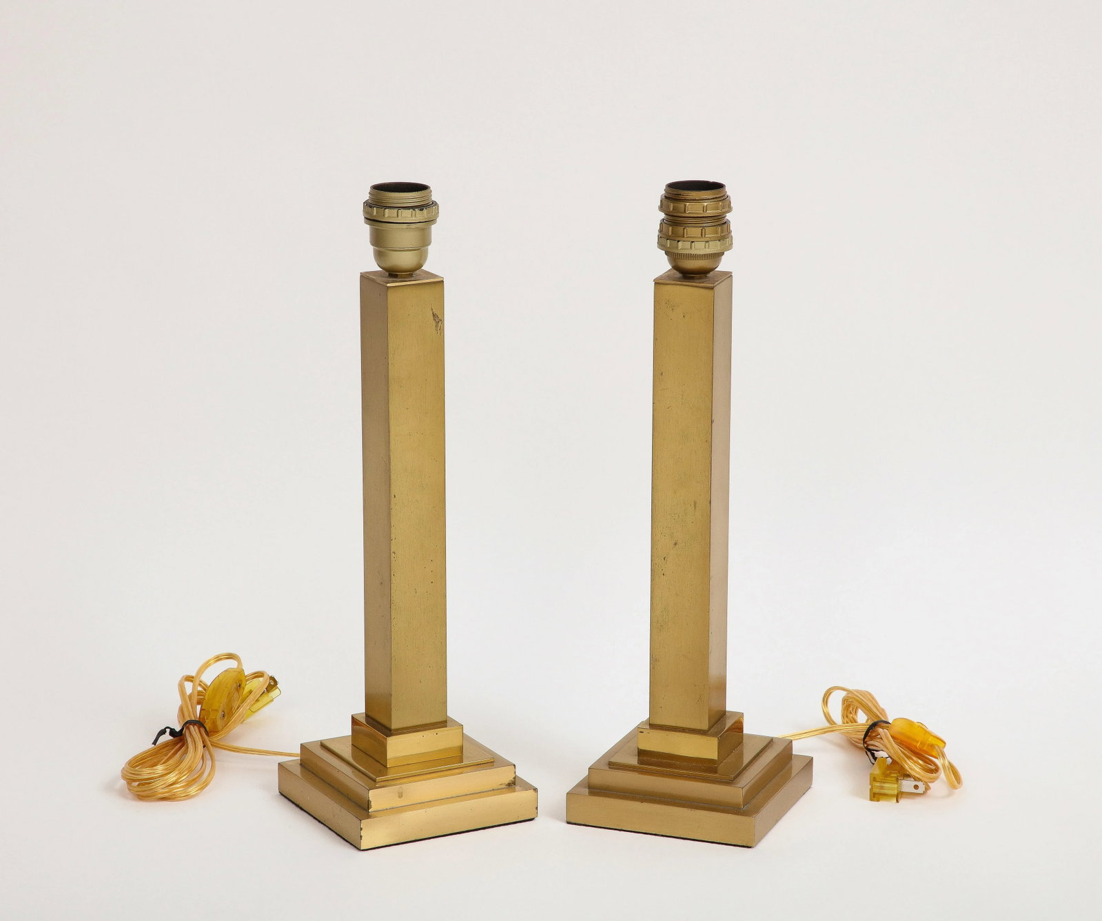 Pair of Belgian Brass Table Lamps - 4