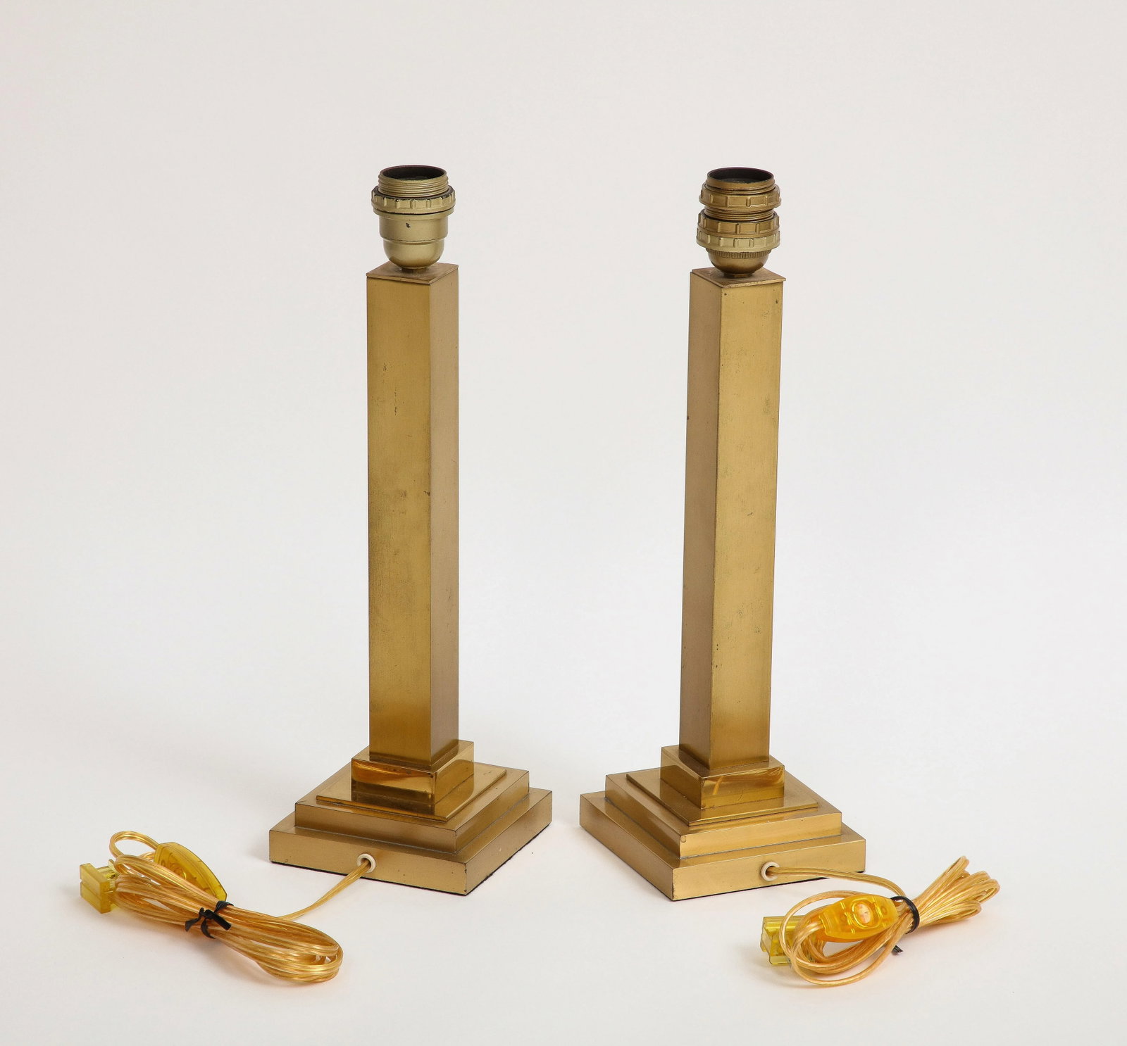 Pair of Belgian Brass Table Lamps - 5