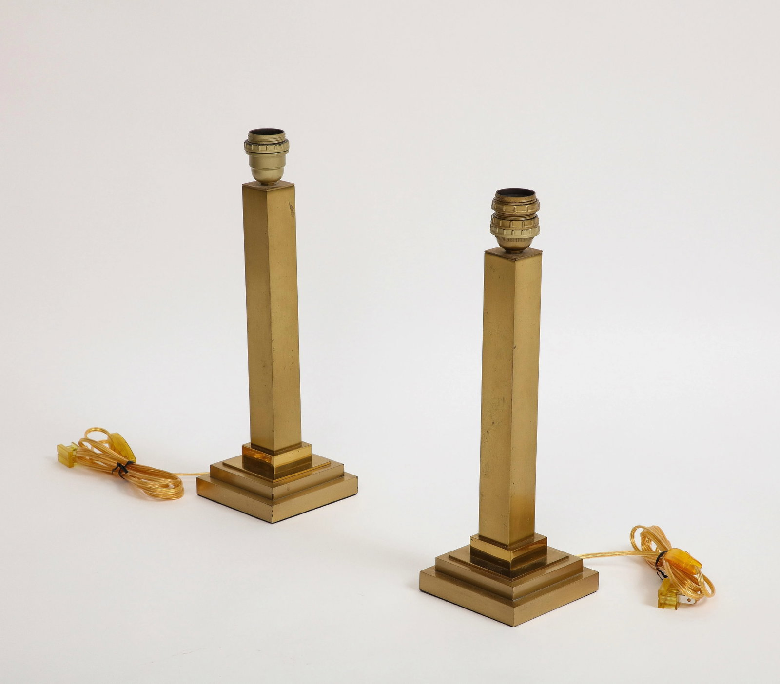 Pair of Belgian Brass Table Lamps - 6