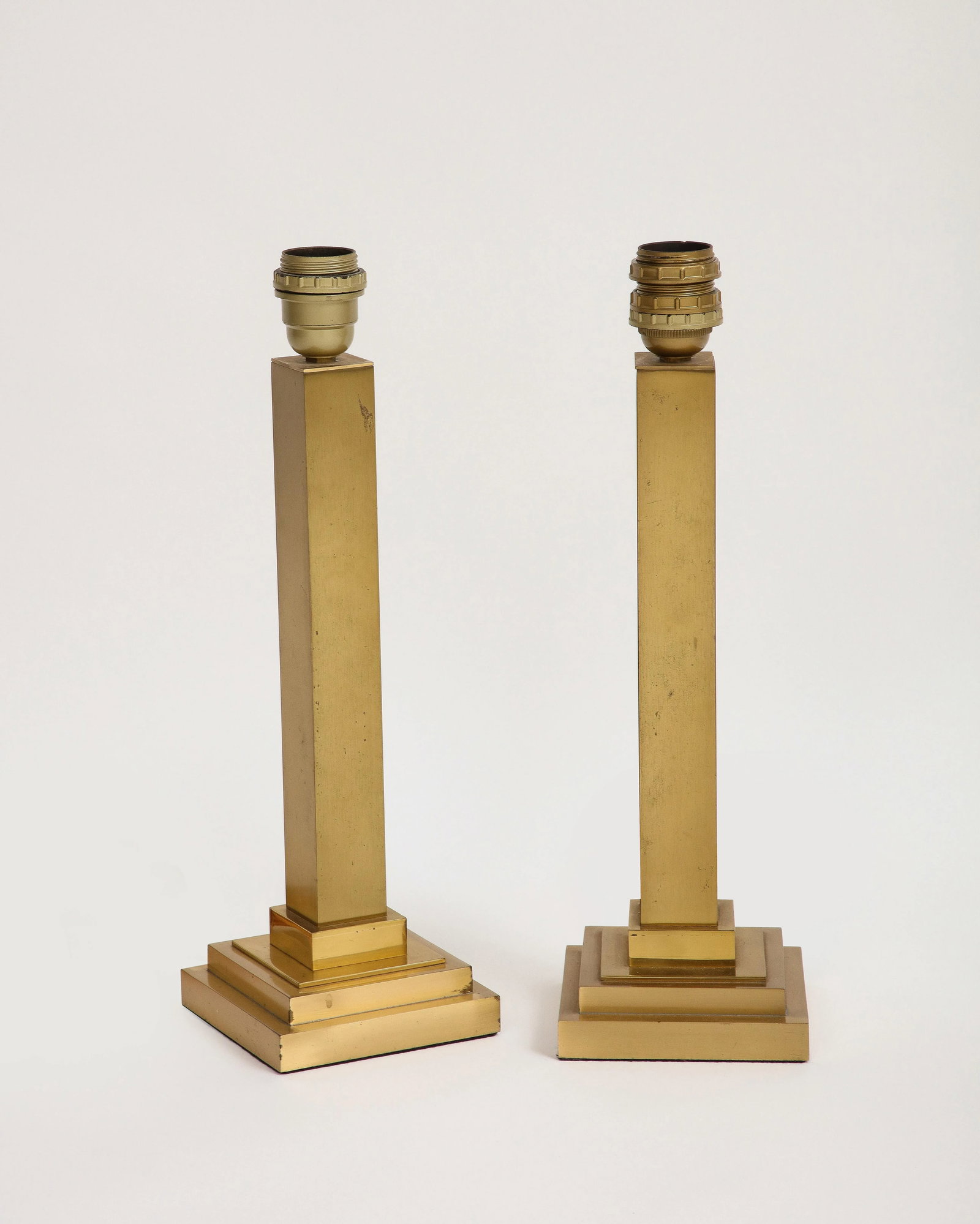 Pair of Belgian Brass Table Lamps - 7