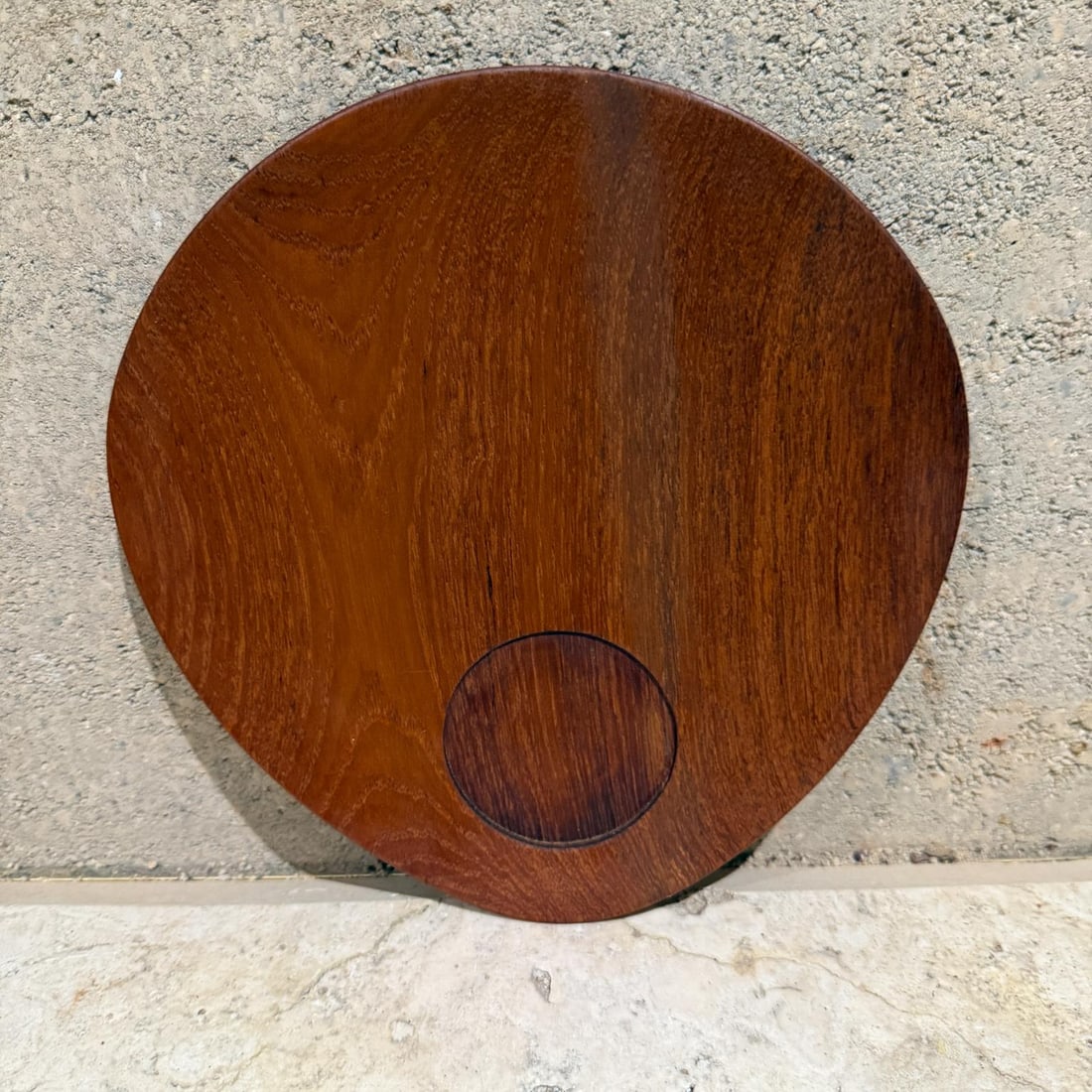 1960s Teakwood Snack Plates Lunning Inc Denmark- Set of 5 - 17