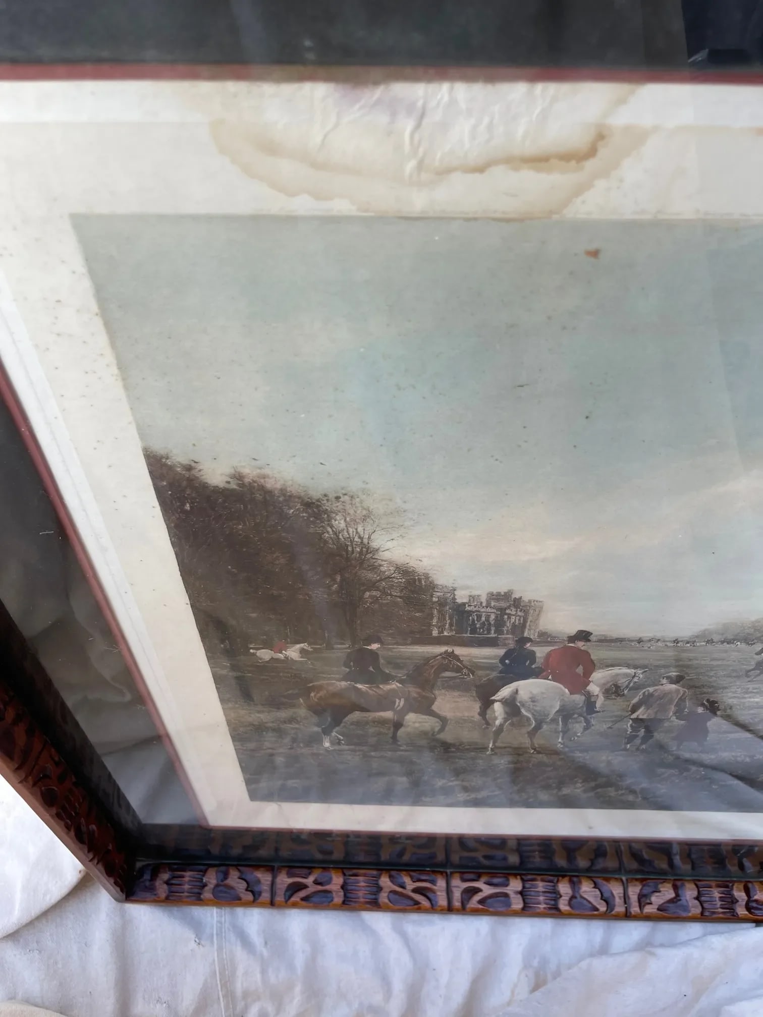 Antique Heywood Hardy Hand Colored Engraving Titled aEURoe Going to the Meet aEURoe - 3