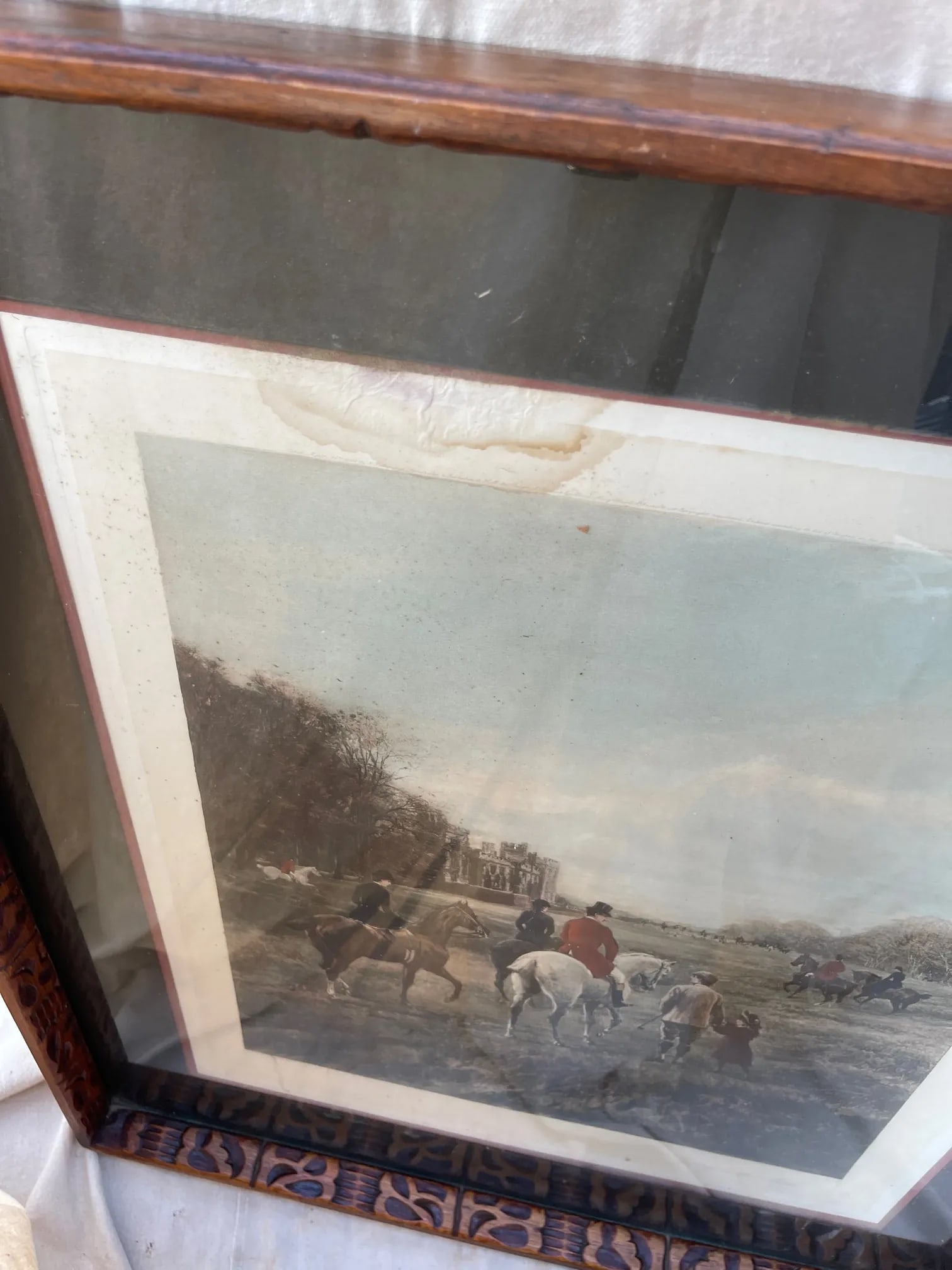 Antique Heywood Hardy Hand Colored Engraving Titled aEURoe Going to the Meet aEURoe - 6