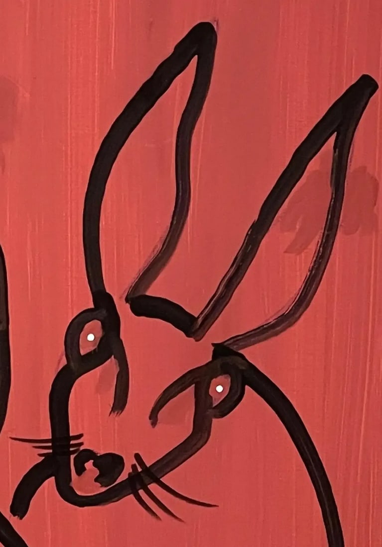 Late 20th Century Modern Portrait of Three Rabbits - 7