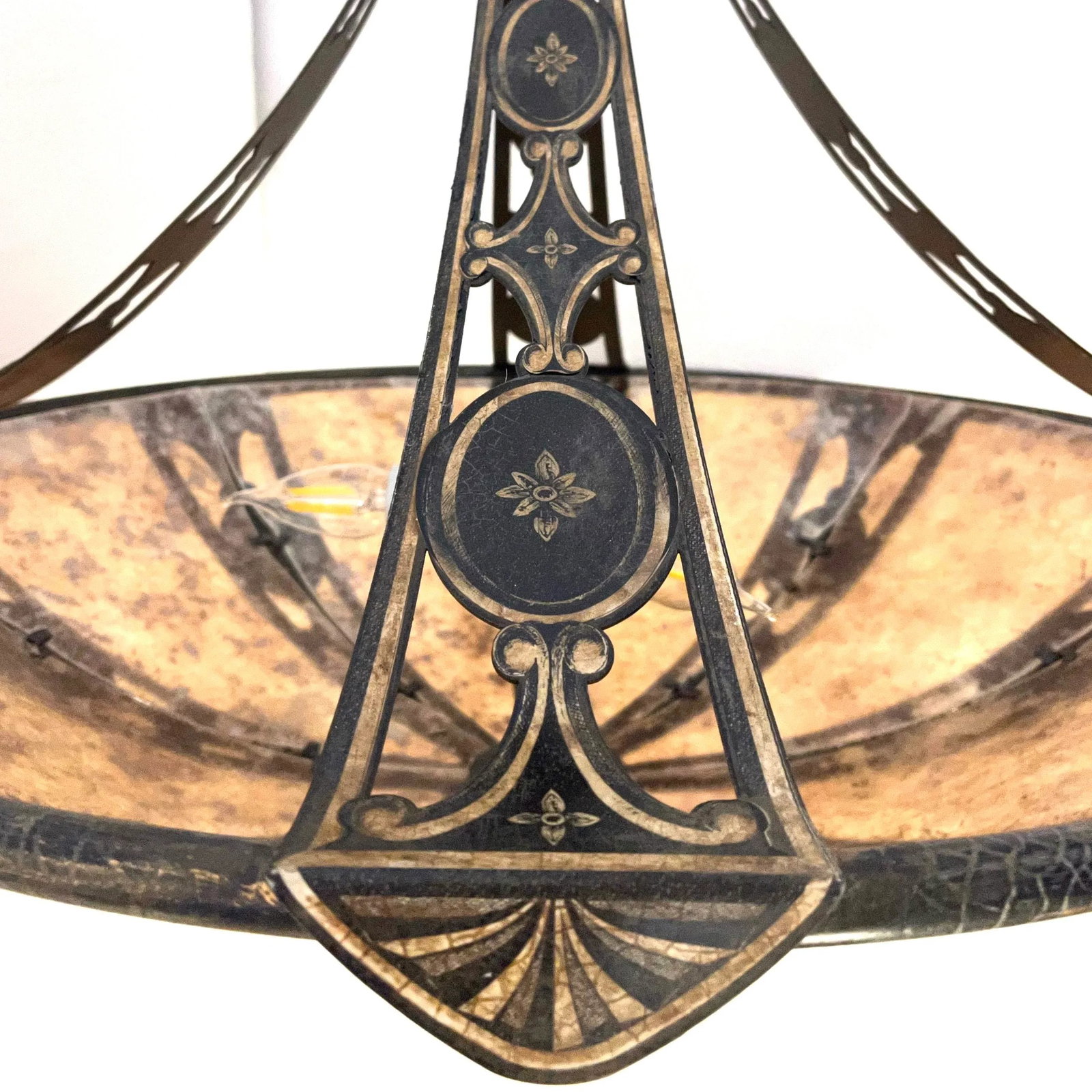 Contemporary Renaissance Inspired Iron & Mica "Avignon" Pendant by Fine Art Lamps - 2
