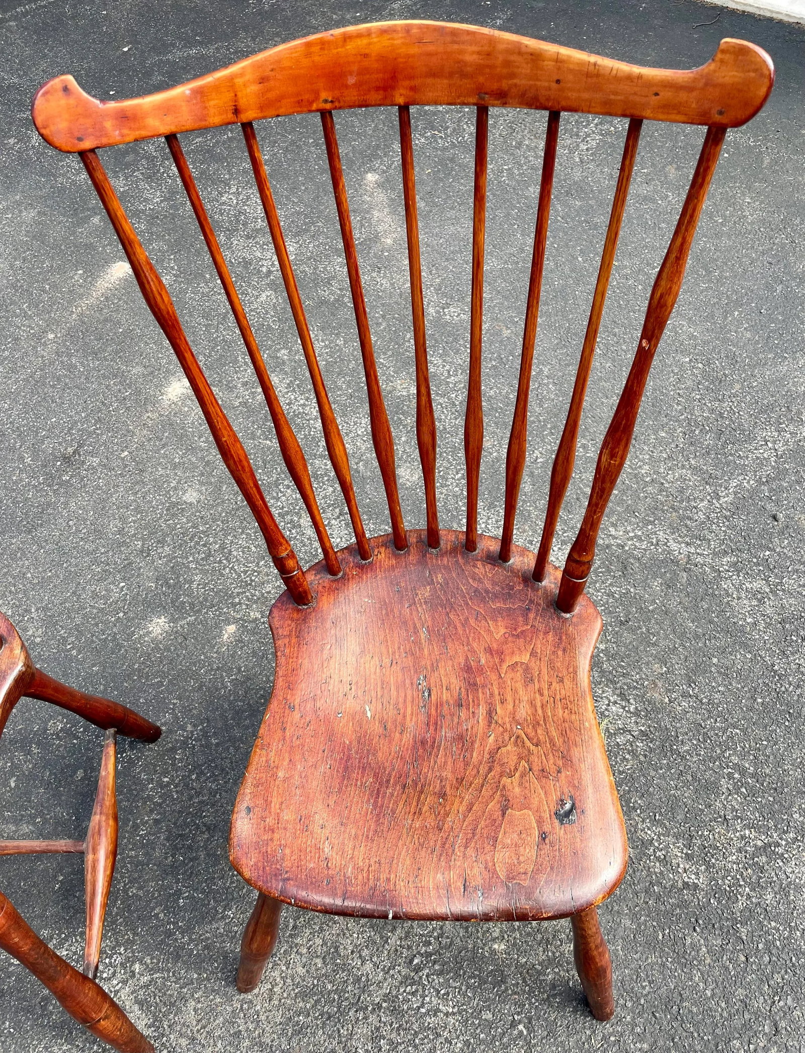 Antique Fan Back Windsor Chairs - Set of 2 - 2