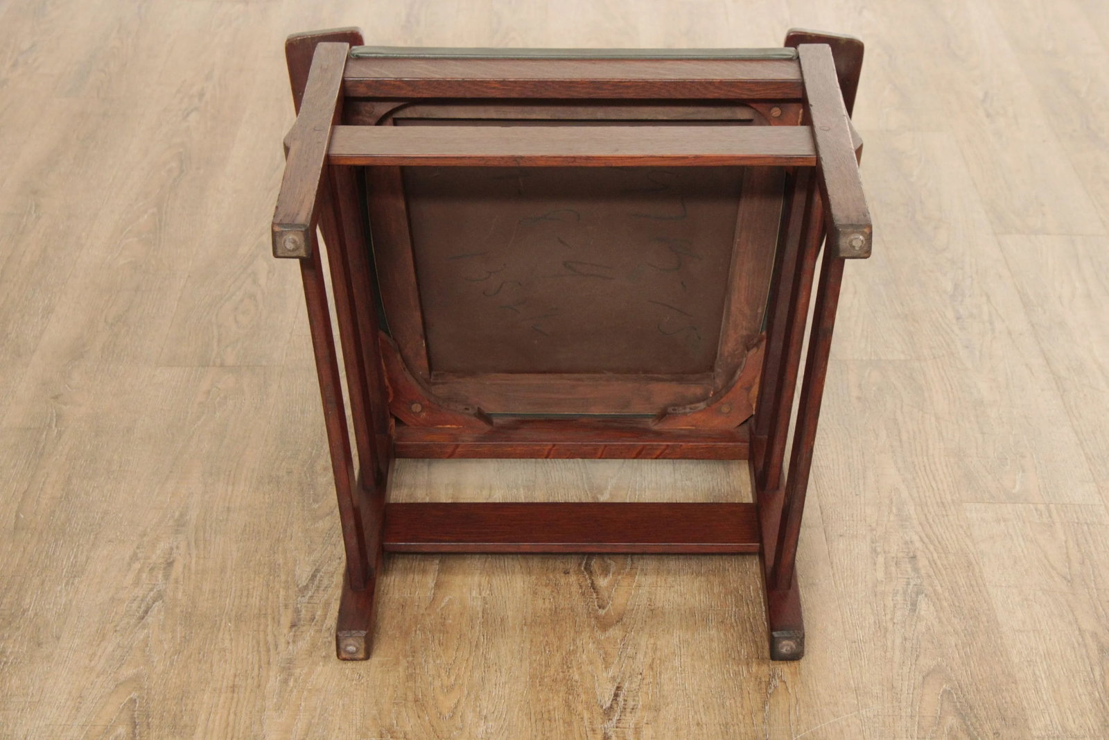 Antique L. & J.G. Stickley Mission Oak Armchair - 12