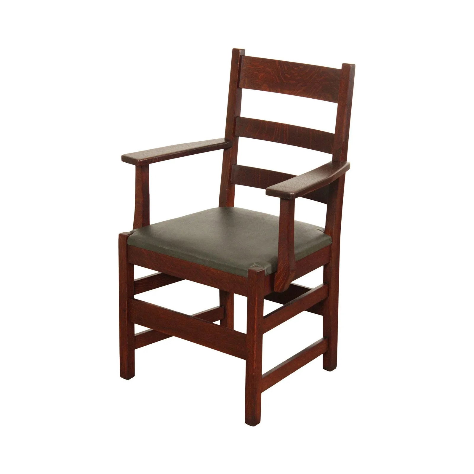 Antique L. & J.G. Stickley Mission Oak Armchair - 13
