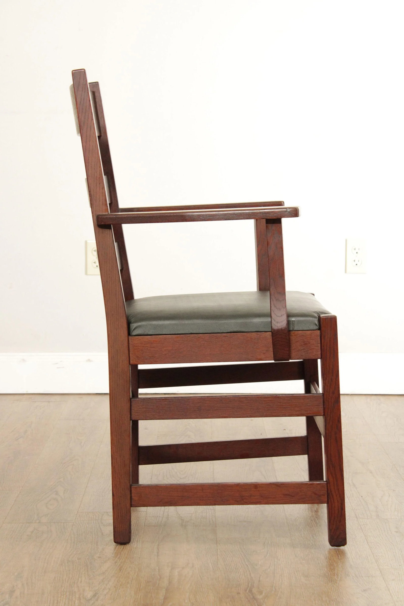Antique L. & J.G. Stickley Mission Oak Armchair - 5