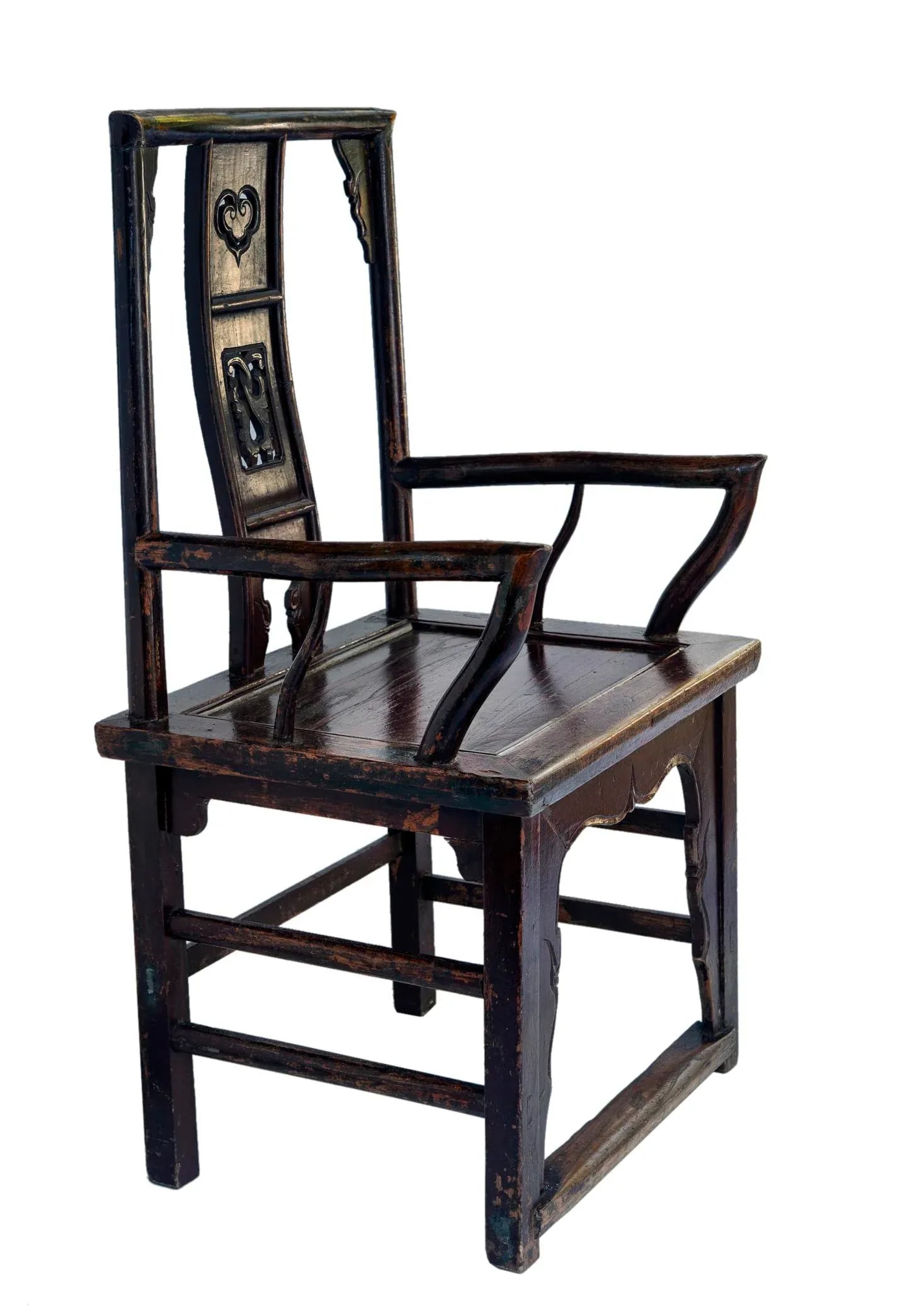 Antique Chinese Government Official Hat Armchair - 2