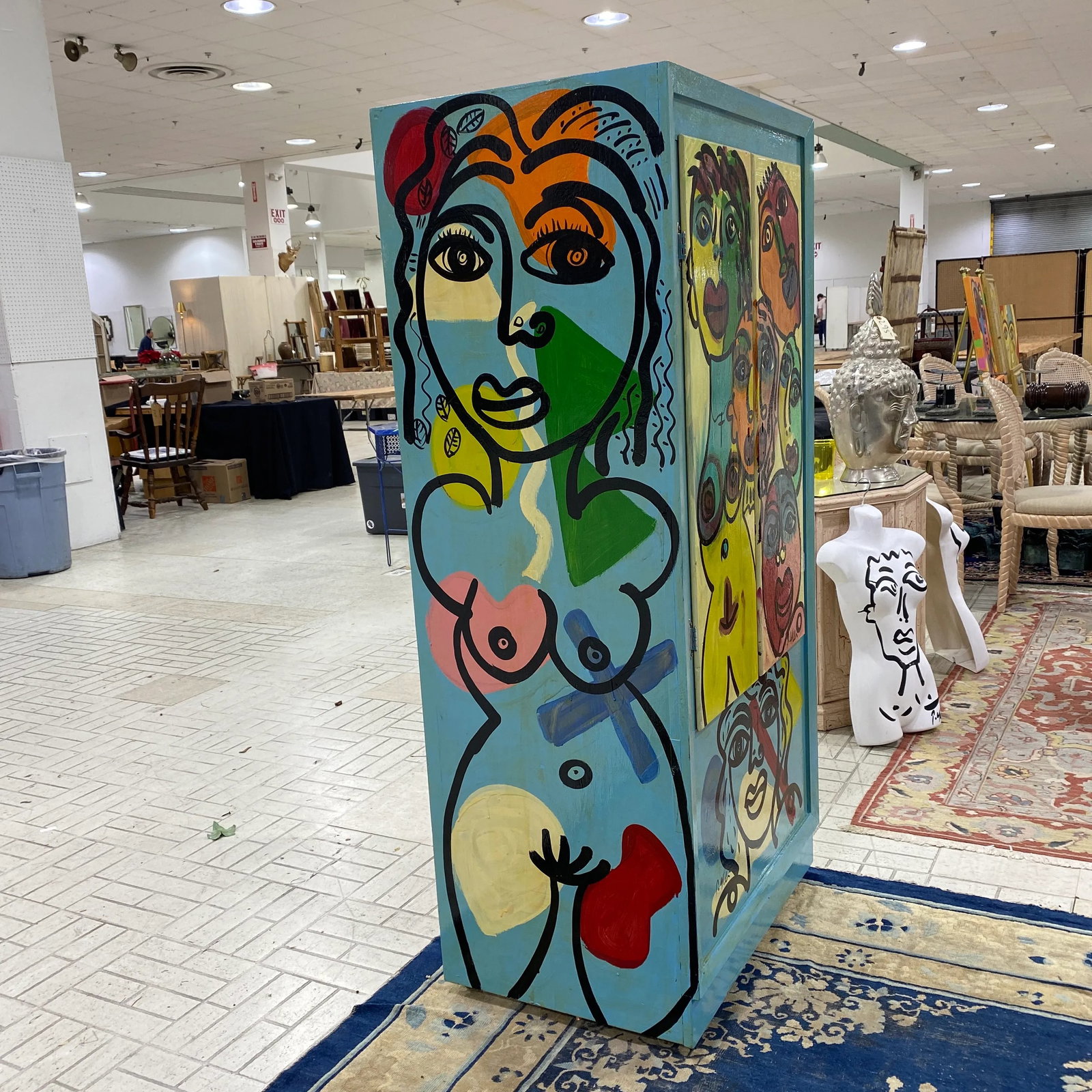 Peter Keil Museum Quality Painted Cabinet Sculpture - 6