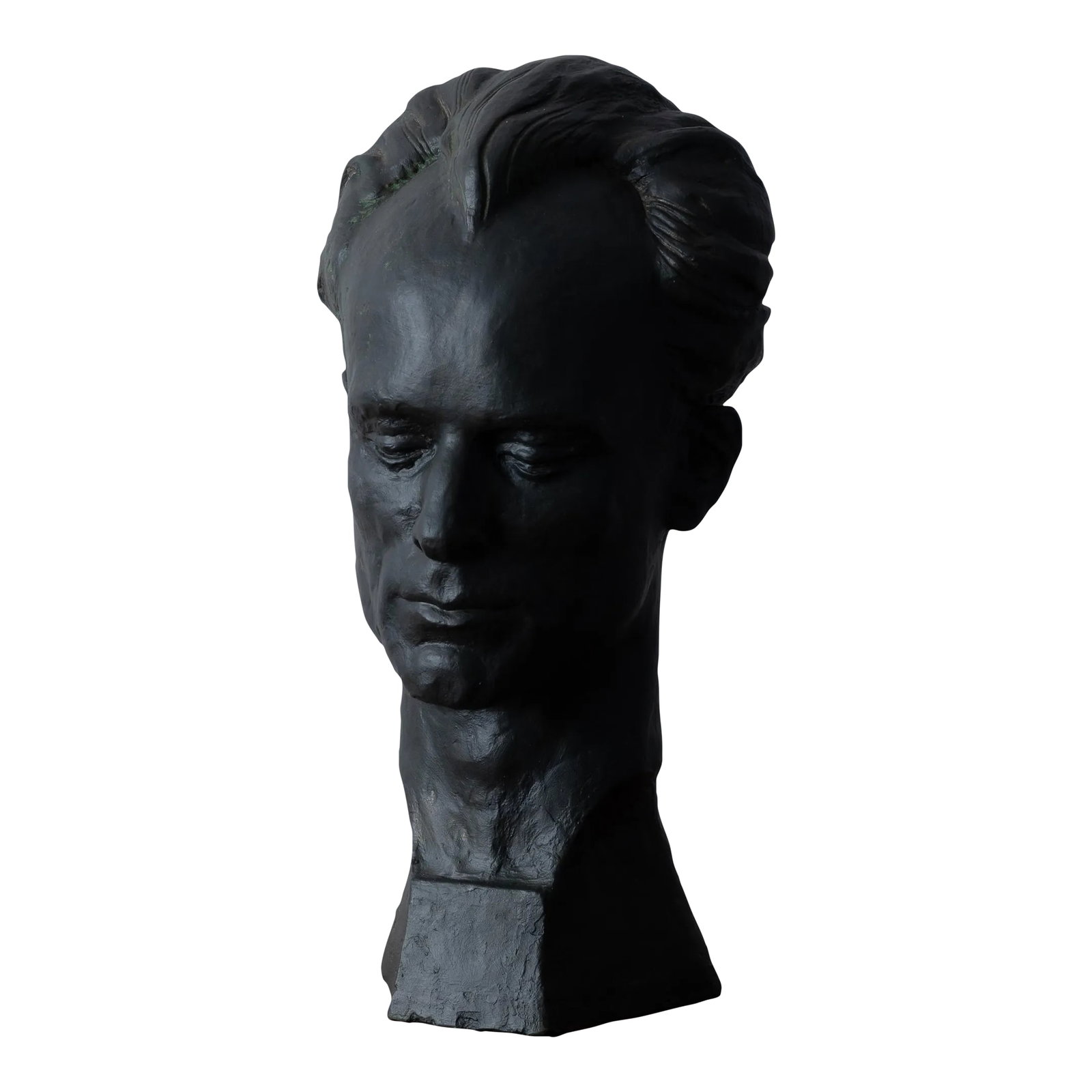 Florence Fiore - Rudolph Gruen Plaster Bust, C.1930s: Florence Fiore (American, 1905-1999) A from-life plaster bust of American composer Rudolph Gruen, circa 1930s. 10 inches wide by 11 inches deep by 20 inches tall Florence Reeve Fiore was a portrait