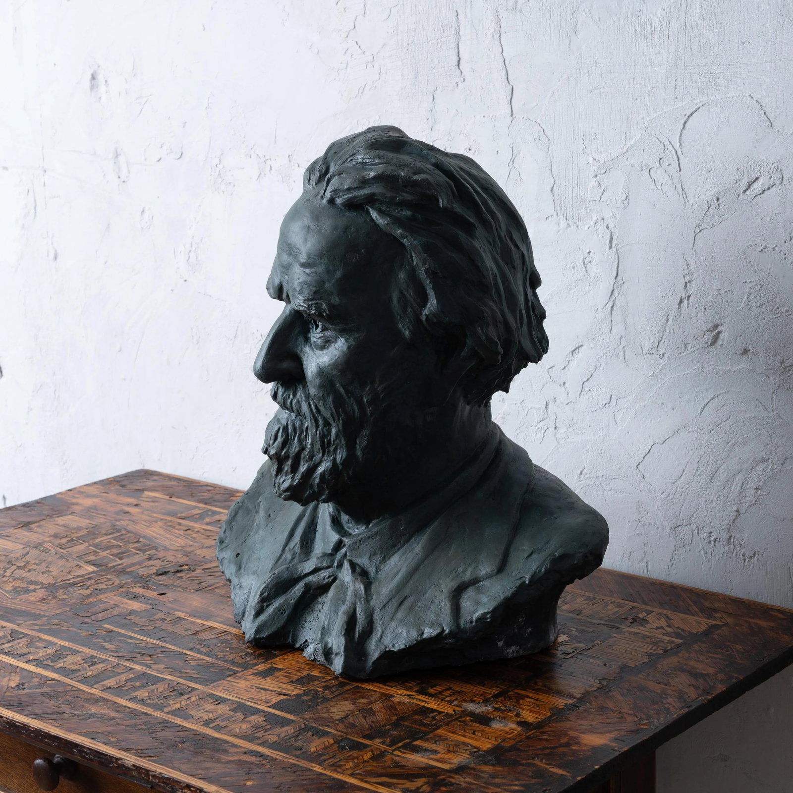 Florence Fiore - Edwin Markham Plaster Bust, C.1930s - 4