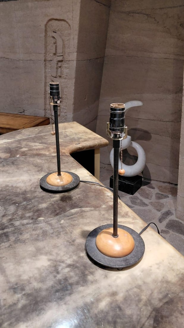 1950s Modern Sputnik Atomic Table Lamp Pair - 13