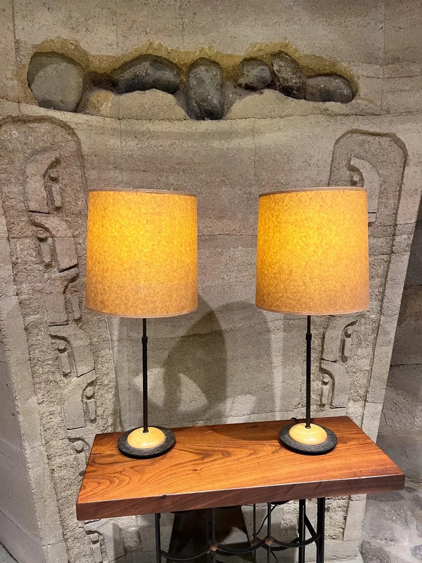 1950s Modern Sputnik Atomic Table Lamp Pair - 2