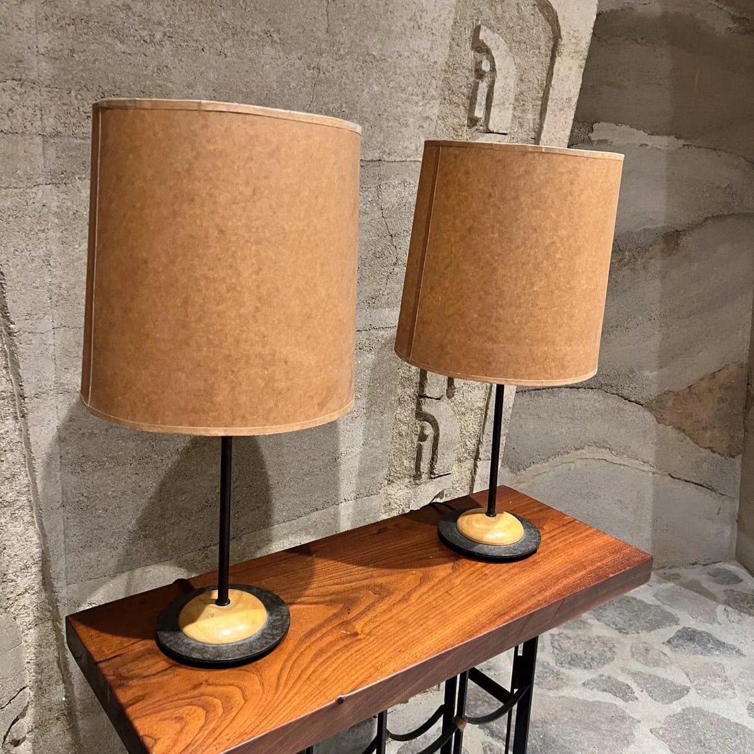 1950s Modern Sputnik Atomic Table Lamp Pair - 5