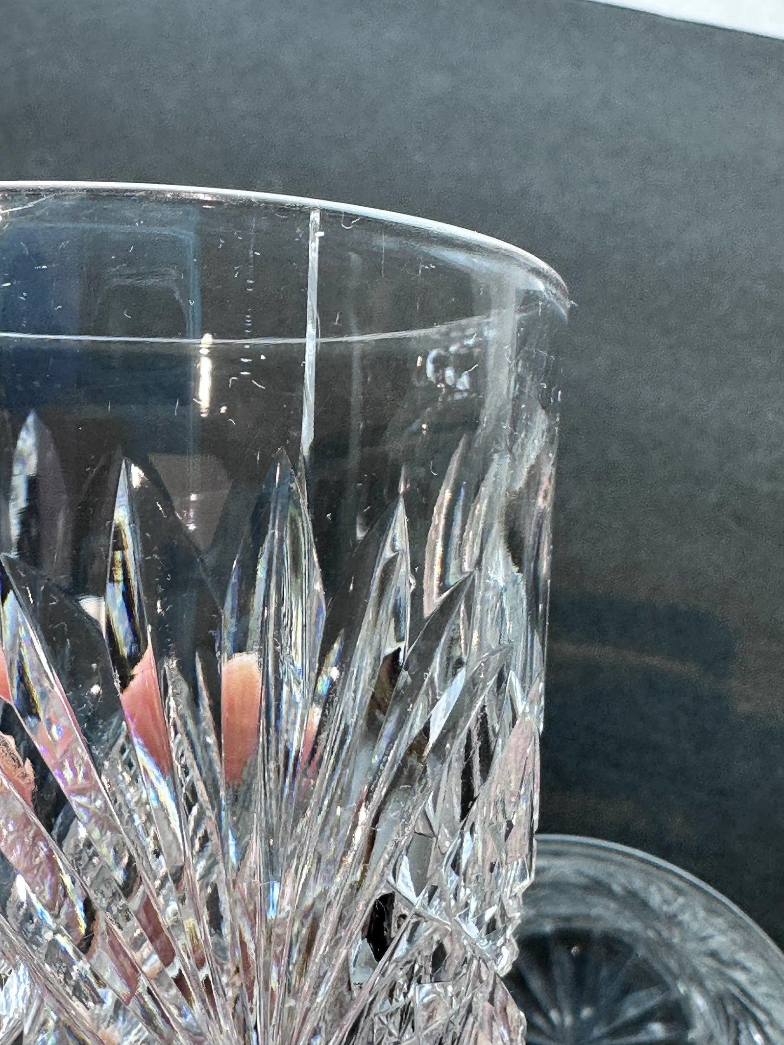 Antique Libbey With Hawkes American Brilliant Period Crystal Pitcher Tumbler Glassware Set of 9 - 11