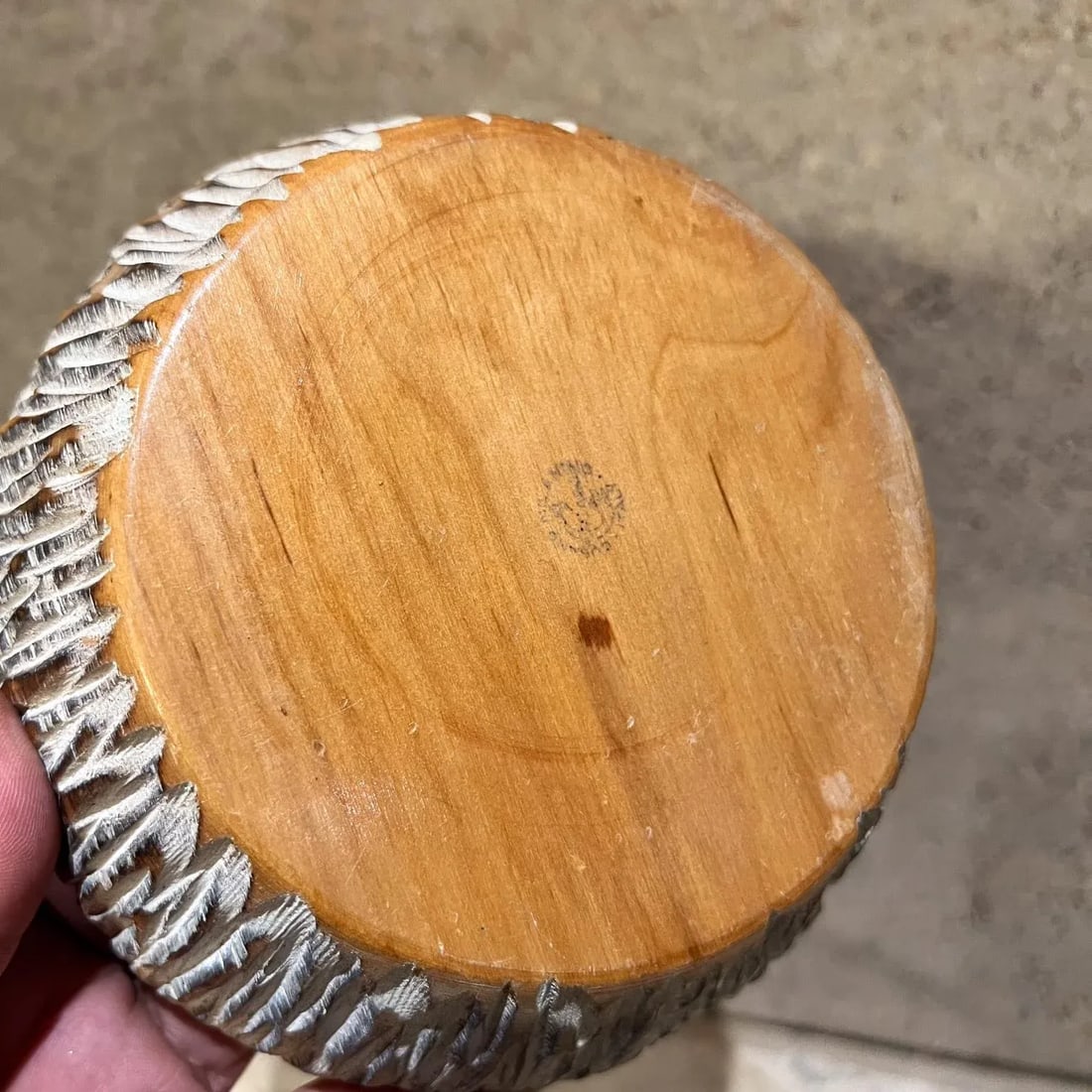 1960s Aldo Tura Carved Wood Bowl and Nutcracker Macabo Italy - 12