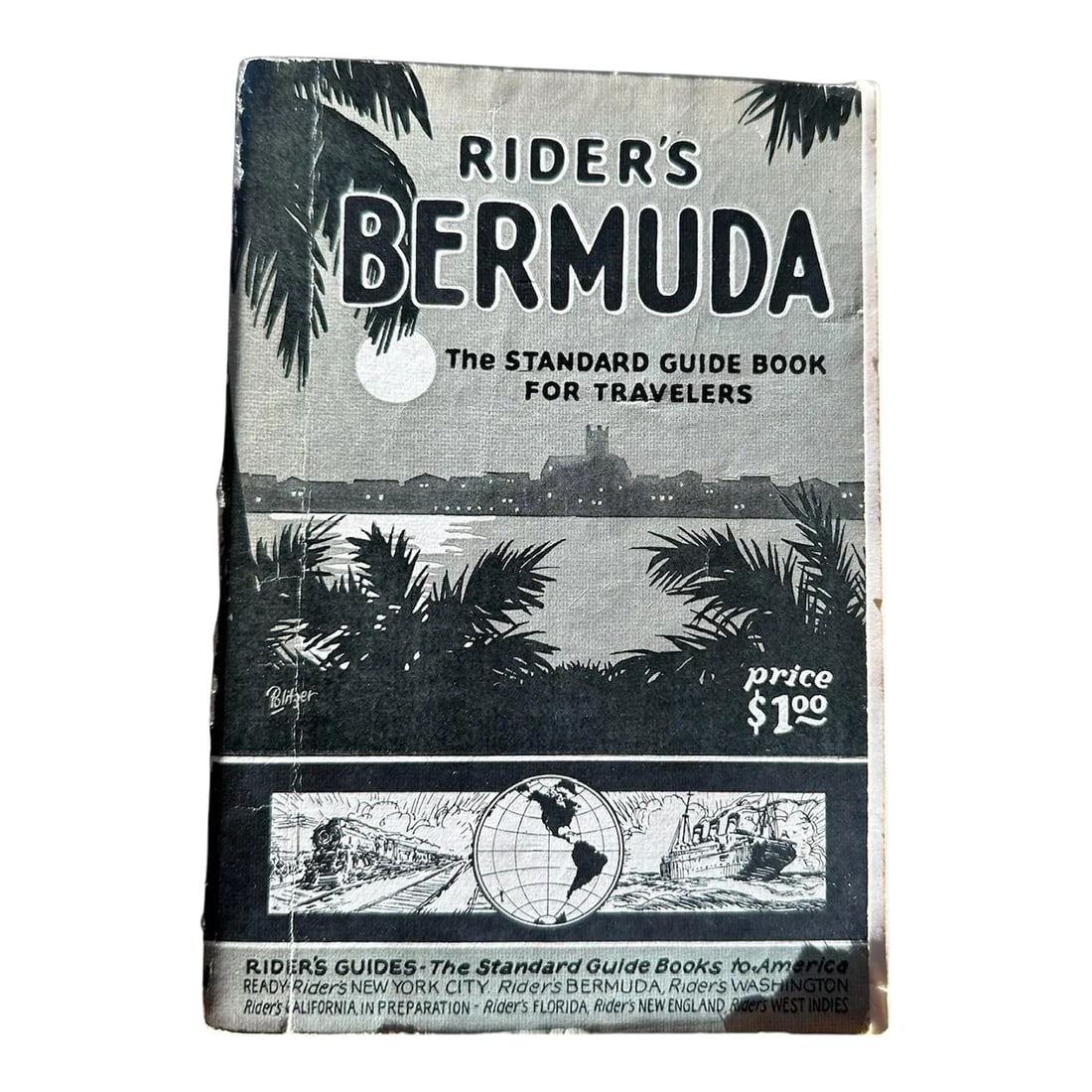 1928 Rider's Bermuda Travel Guide Book Second Edition Paperback (1 of 9)