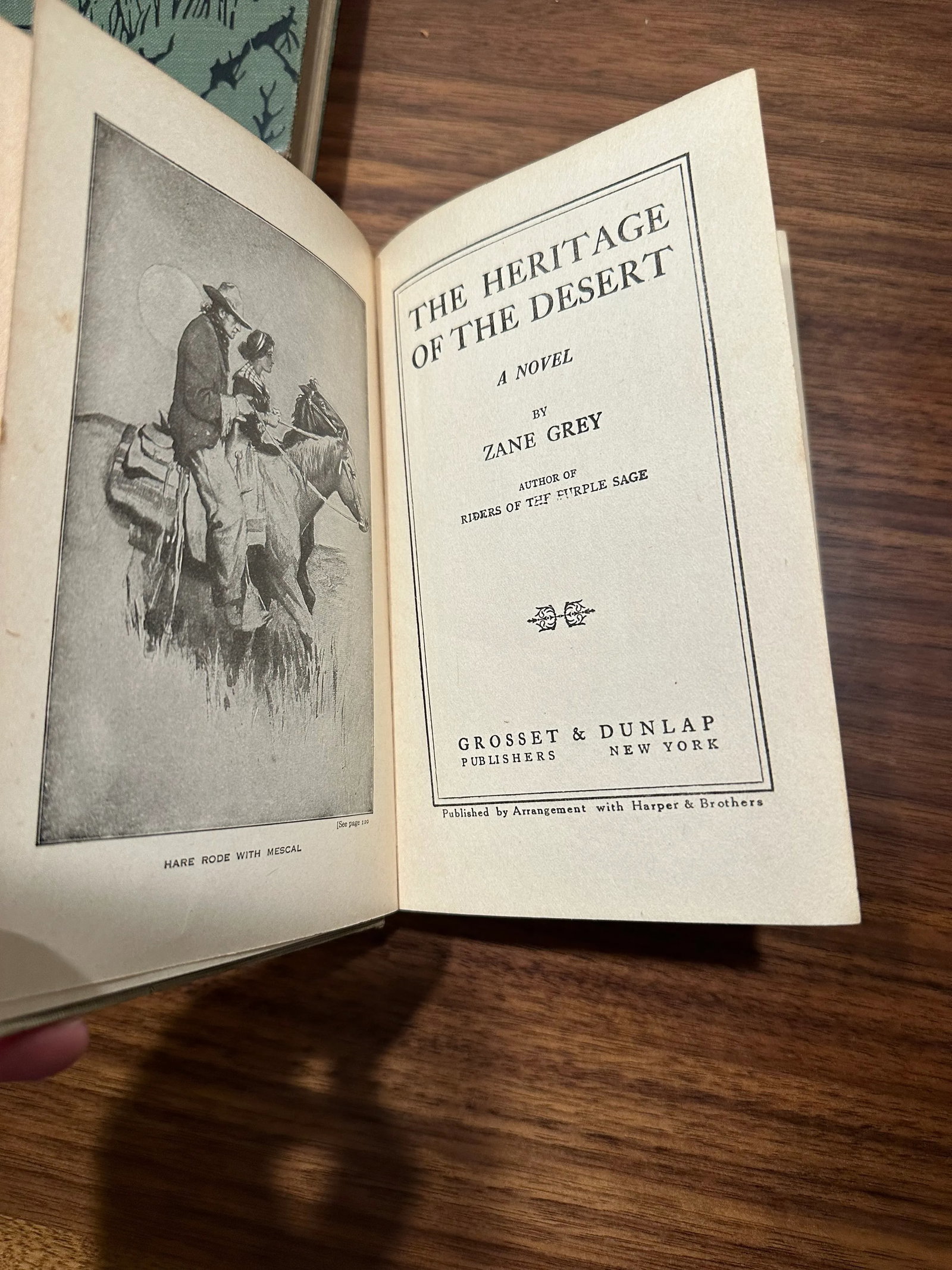 1920 Antique Zane Grey Hardcover Books -a Pair - 8