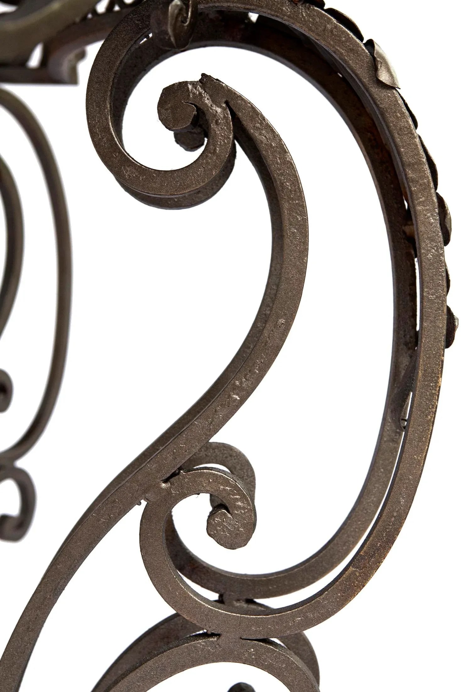 20th Century, Iron Console Carrara Marble Top - 5