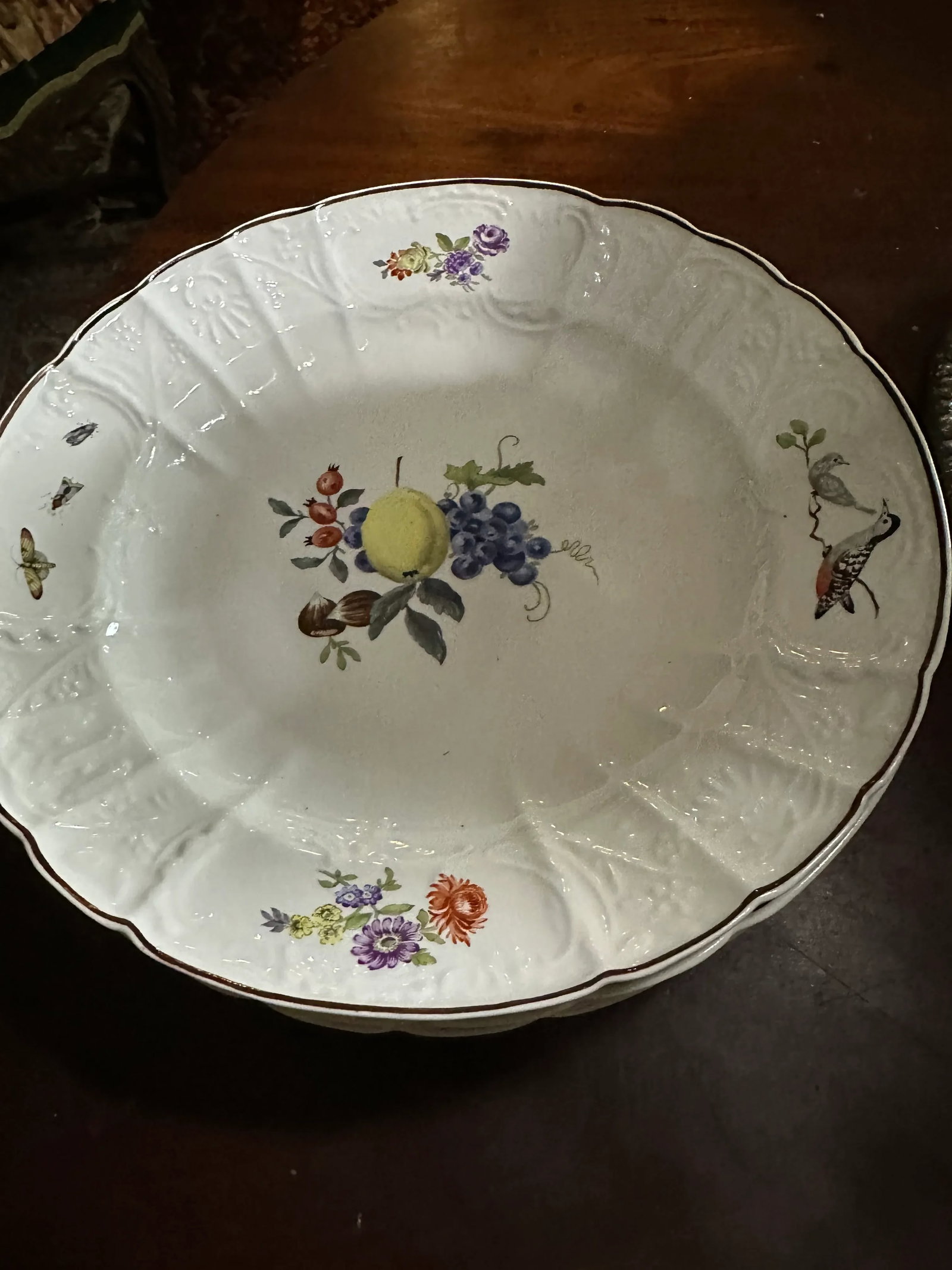 Late 19th Century Samson Paris French Deep Plates With Birds and Insects- Set of 8 - 5