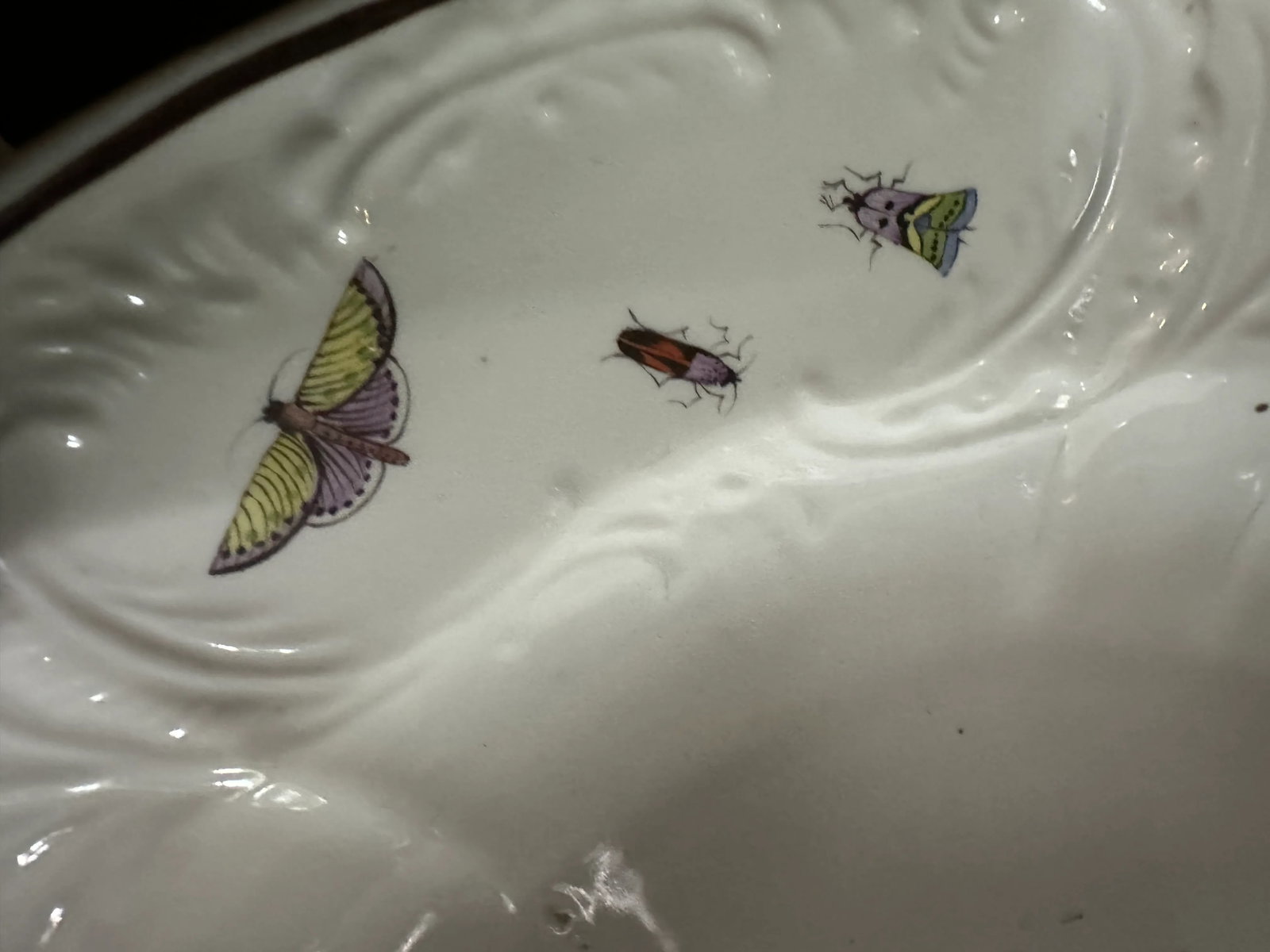 Late 19th Century Samson Paris French Deep Plates With Birds and Insects- Set of 8 - 6