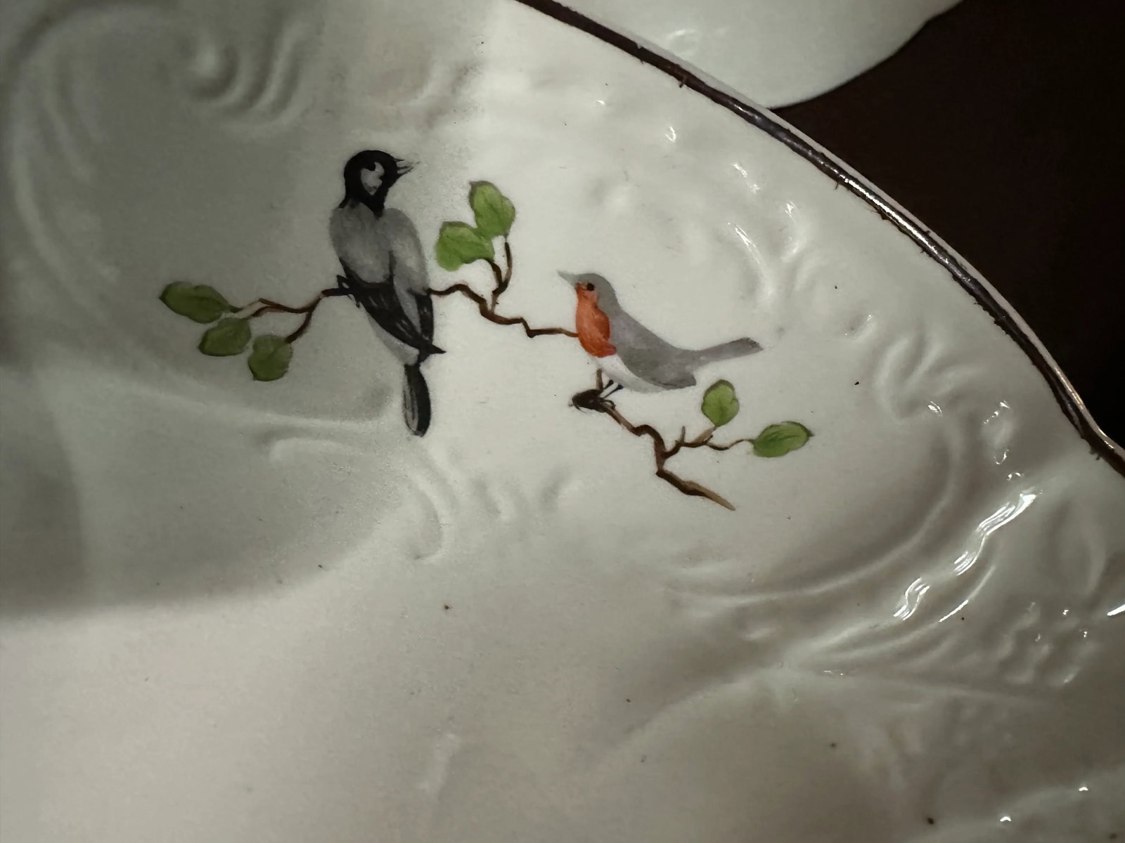 Late 19th Century Samson Paris French Deep Plates With Birds and Insects- Set of 8 - 9