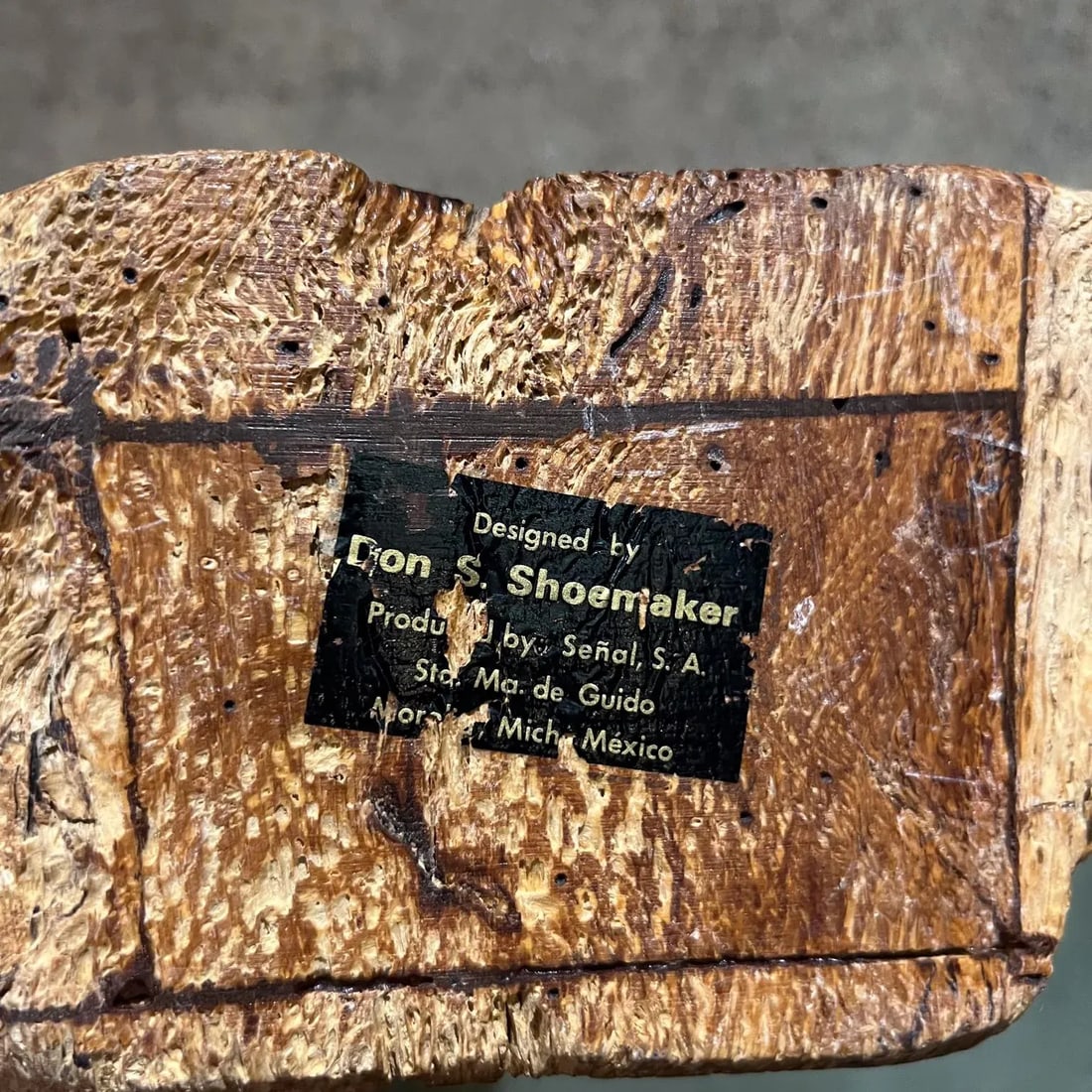 1970s Don Shoemaker for Senal Carved Root Wood Box Mexico - 8