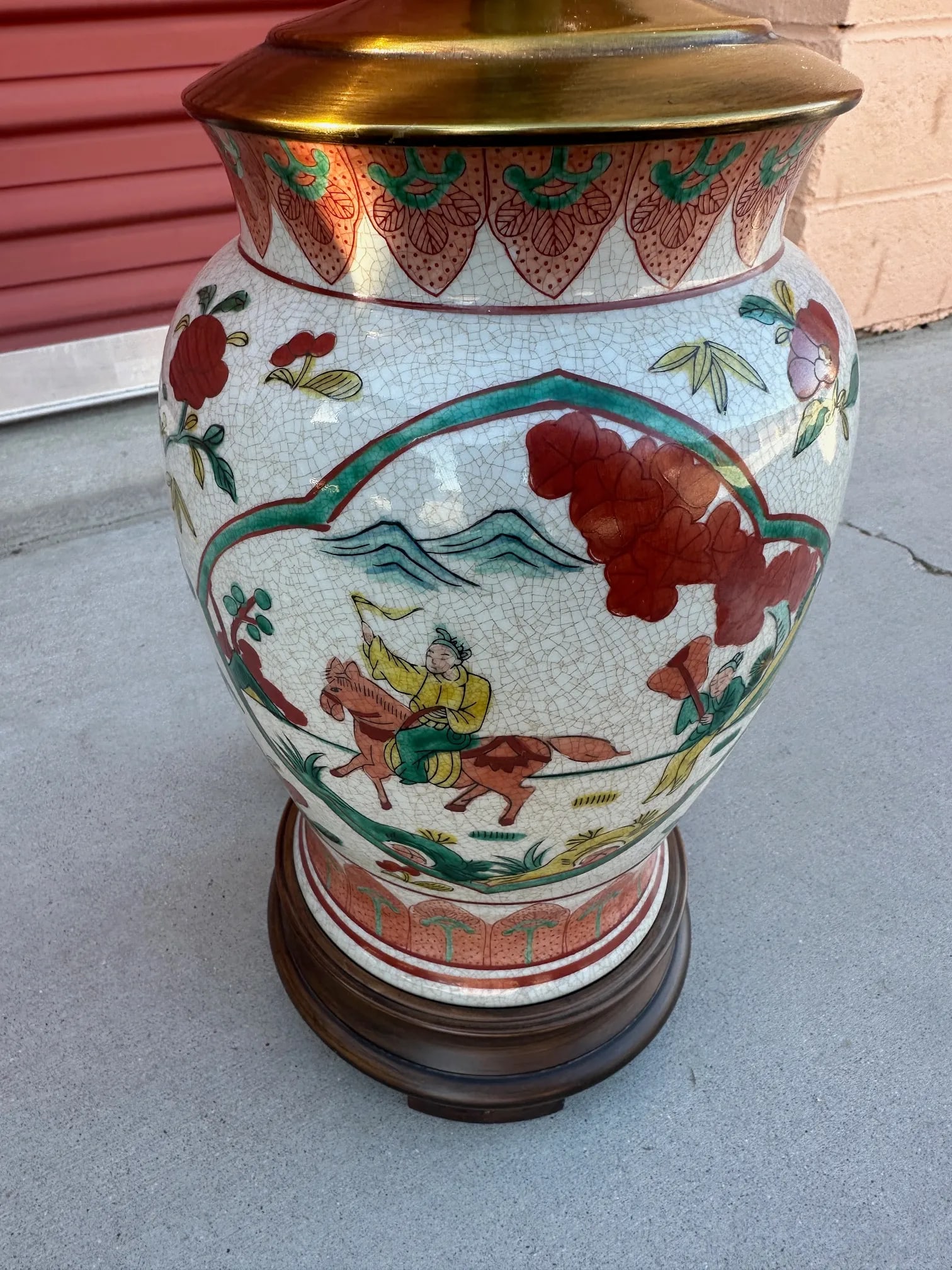 Vintage Asian Chinoiserie Table Lamp - 3