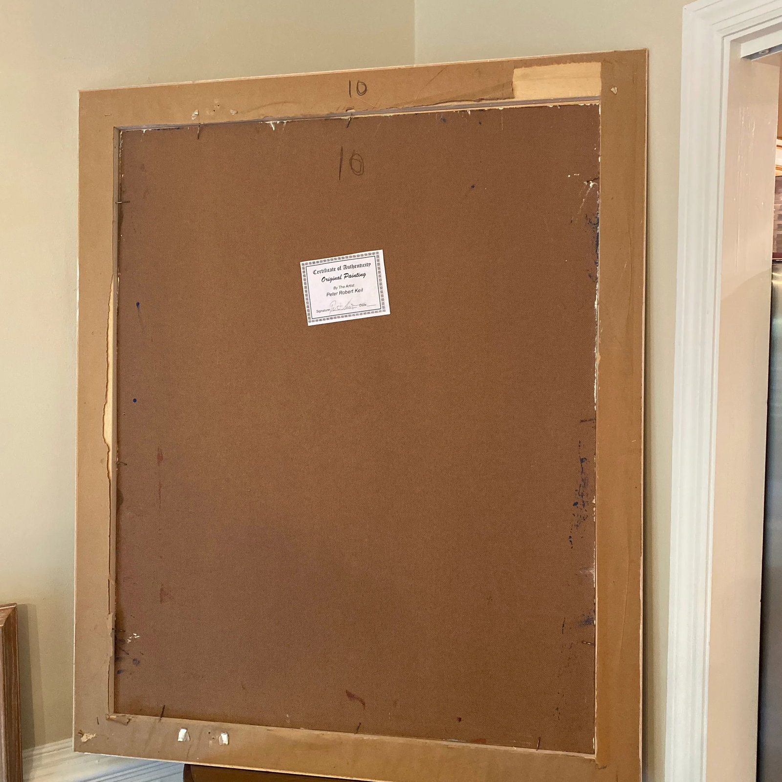 1970s Abstract Painting by Peter Keil, Framed - 11