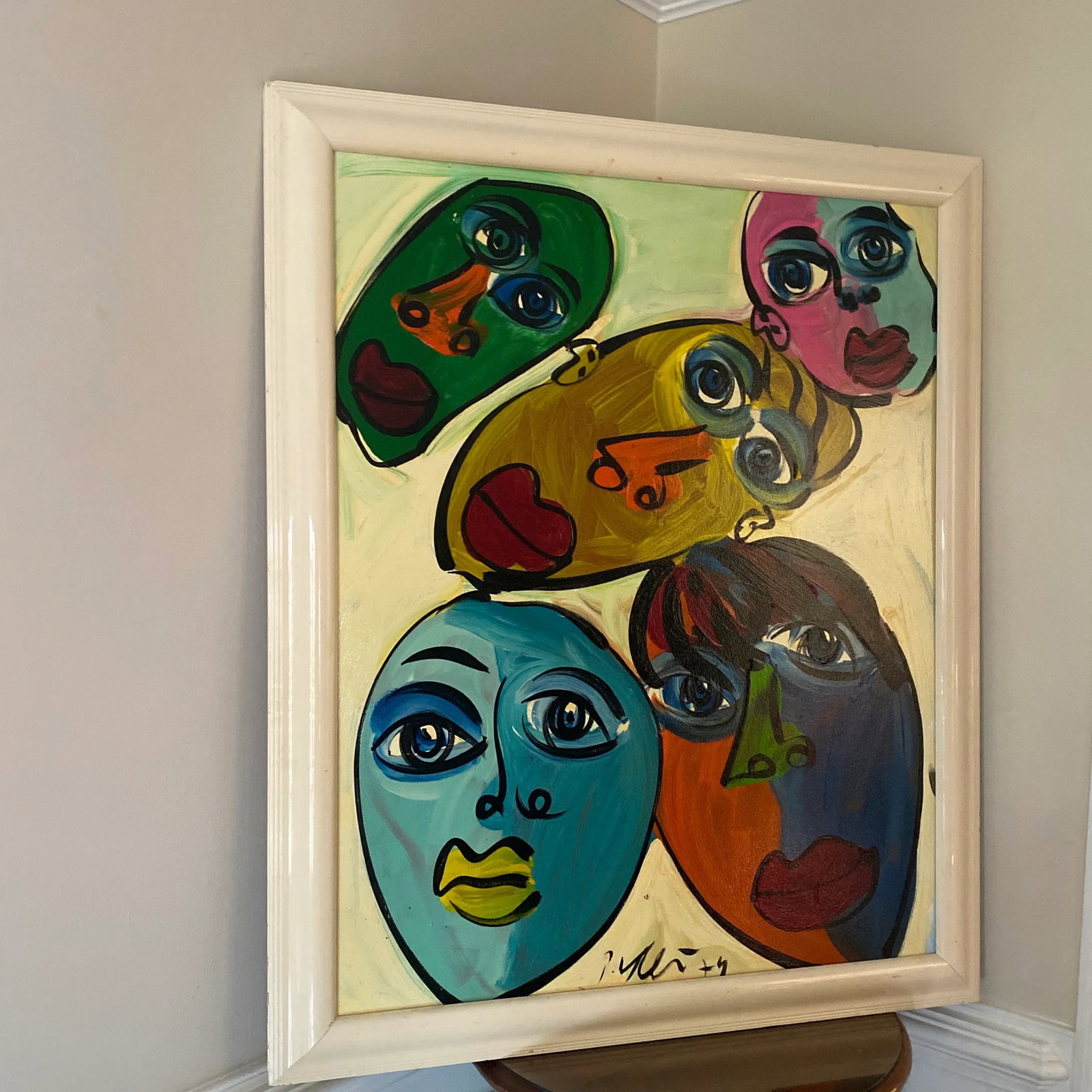 1970s Abstract Painting by Peter Keil, Framed - 2