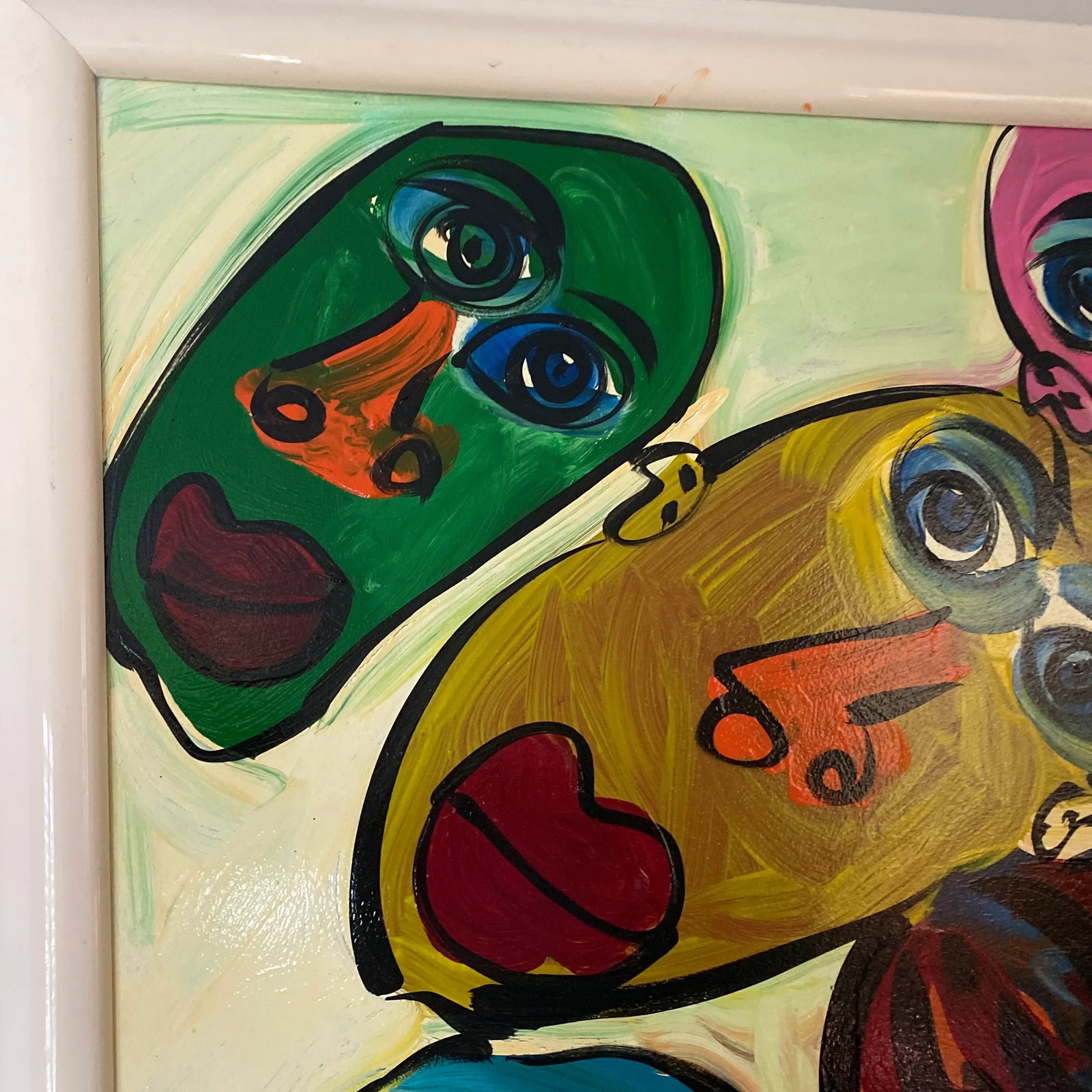 1970s Abstract Painting by Peter Keil, Framed - 3